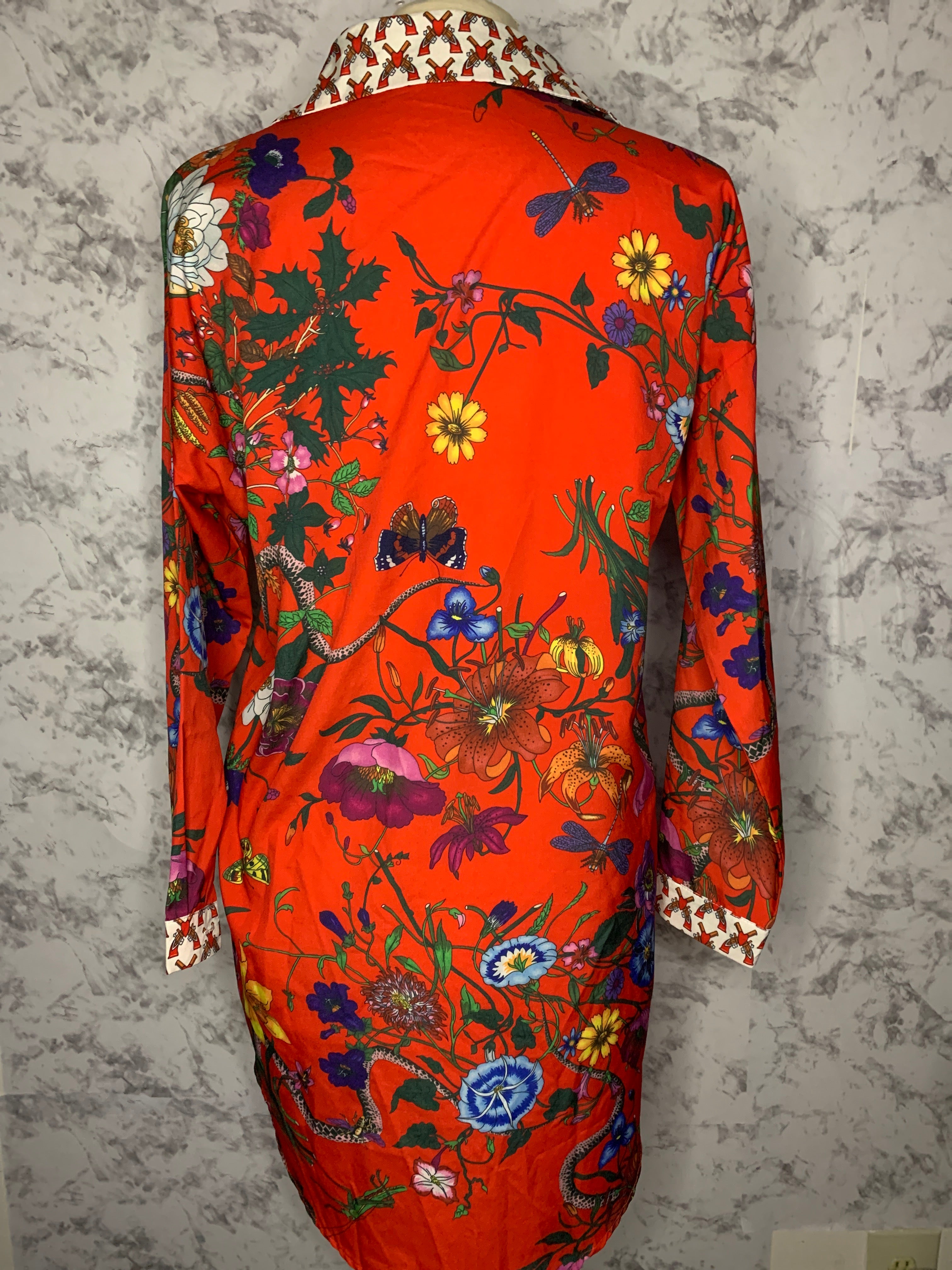 Floral blouse / duster