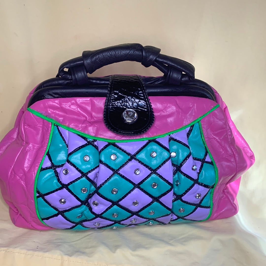 Vintage studded handbag