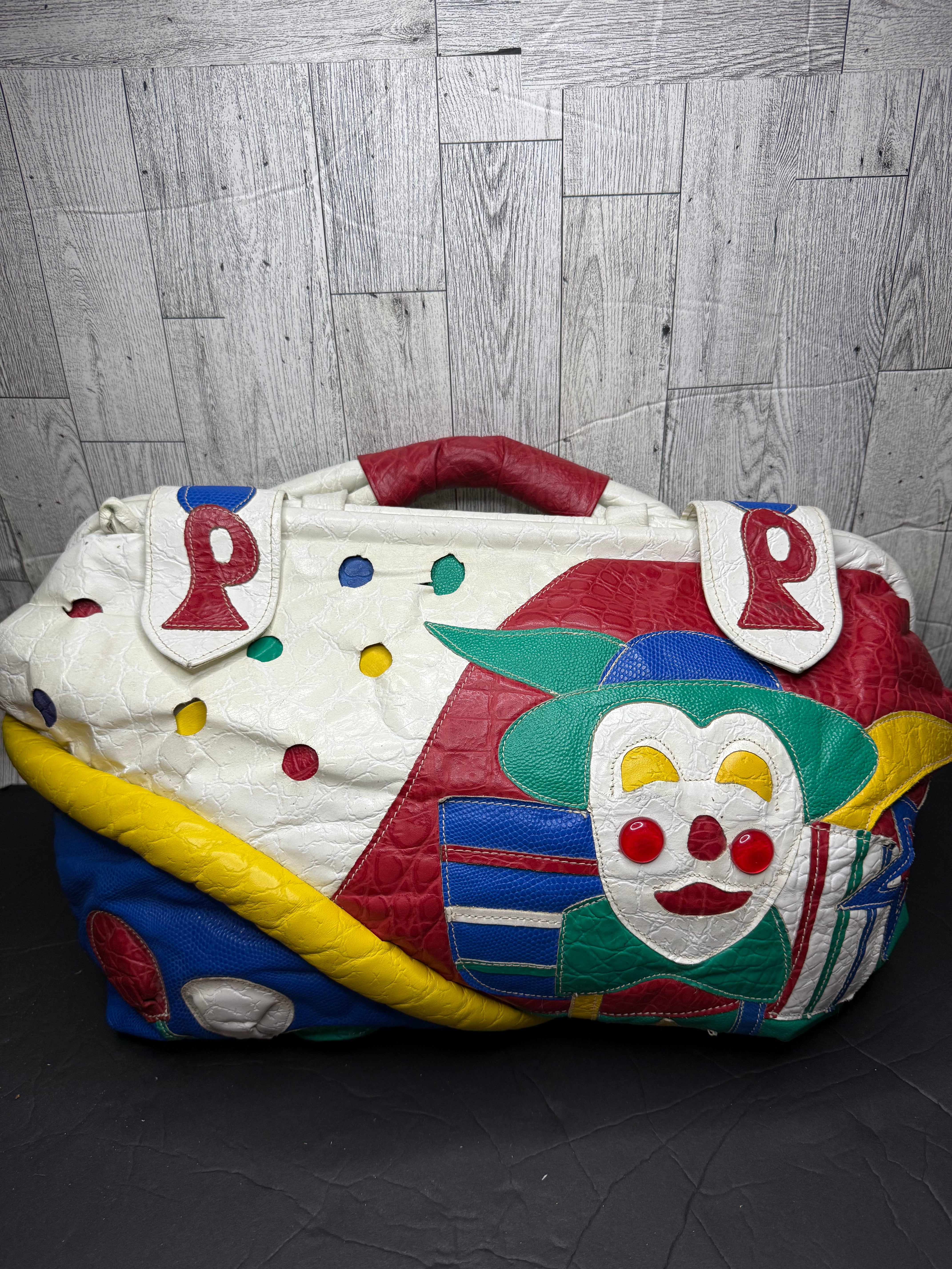 Vintage 80’s Clown handbag