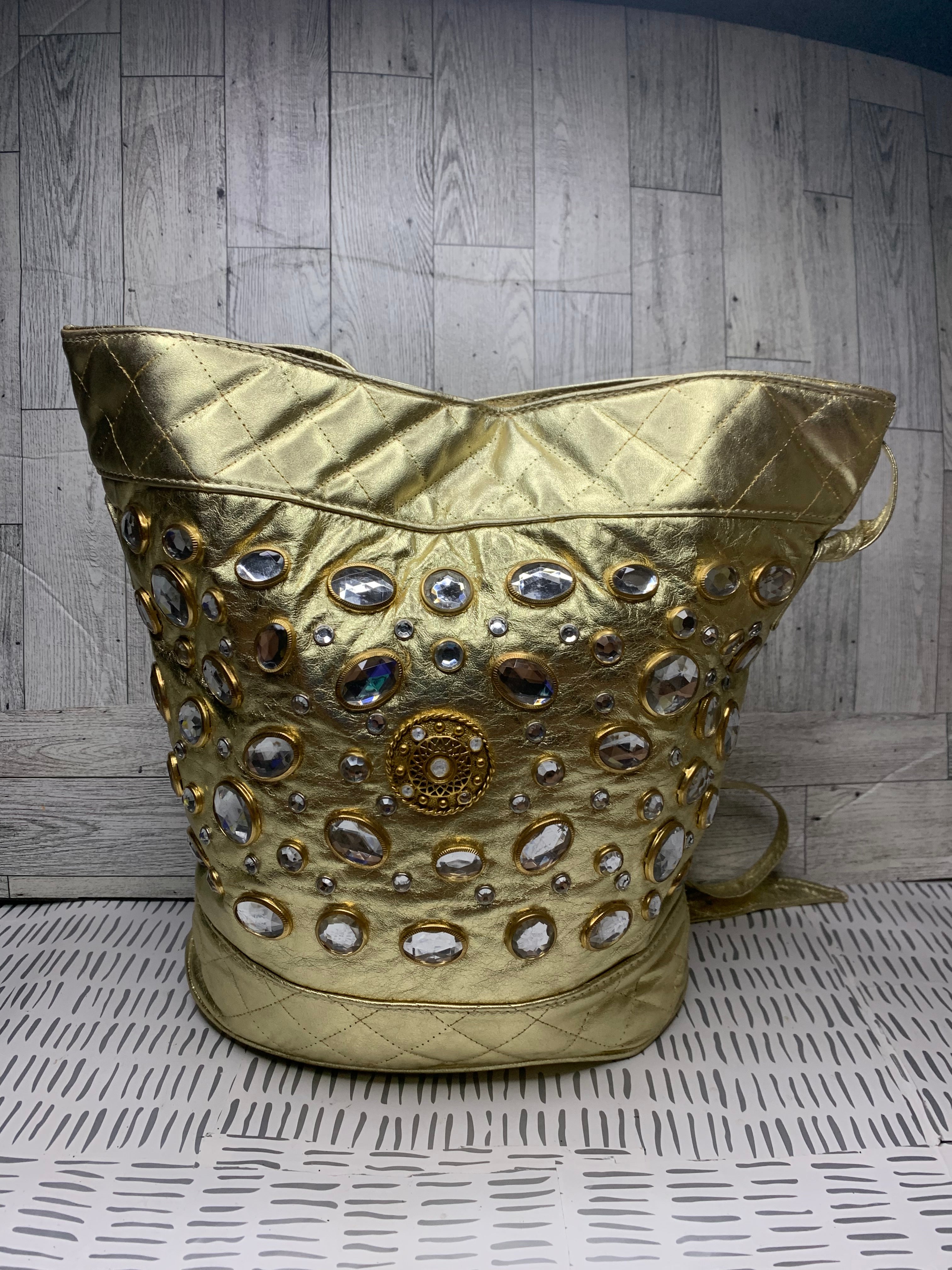 Vintage Gold Gem Bag