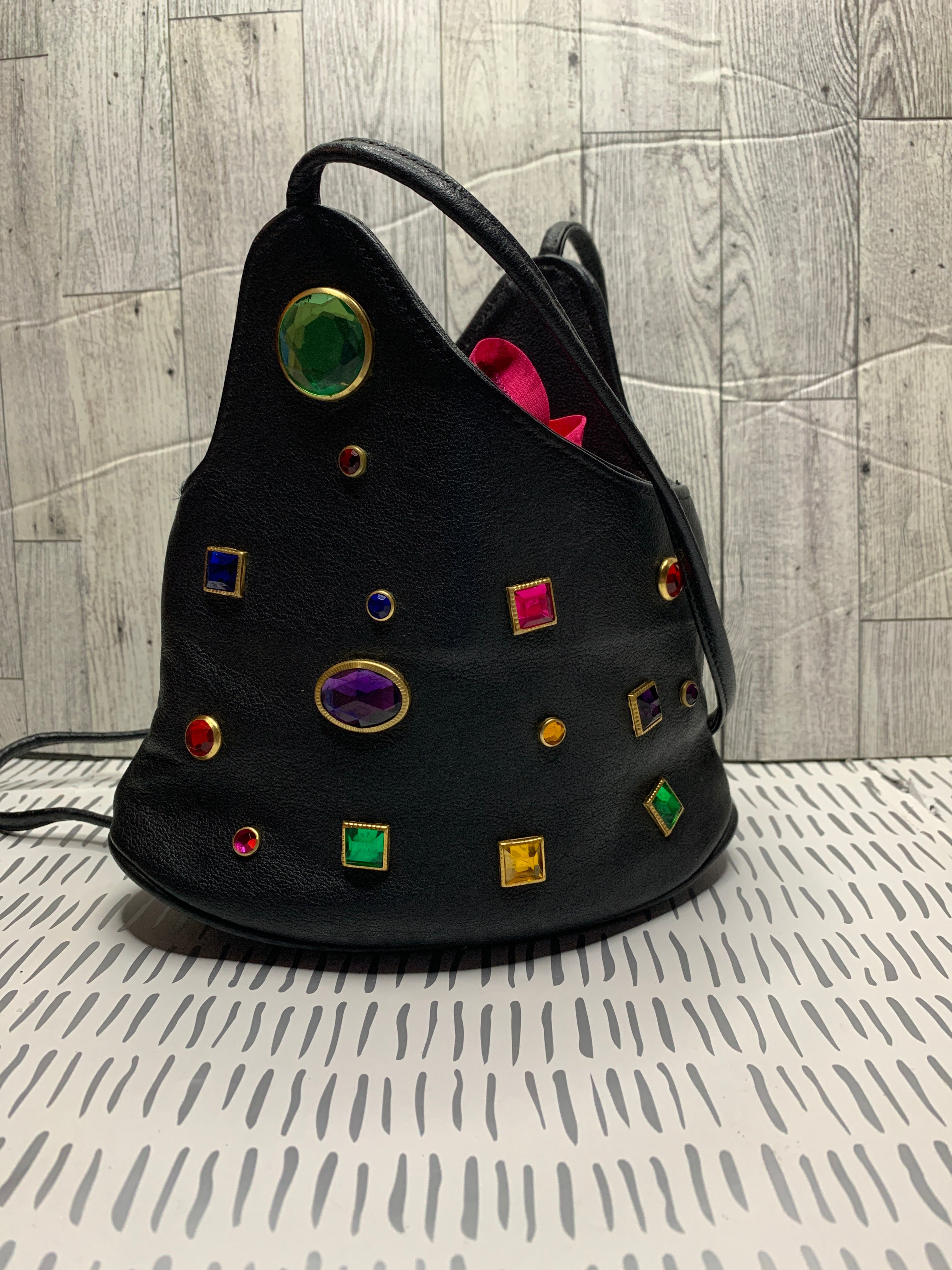 Gem bucket /crossbody bag