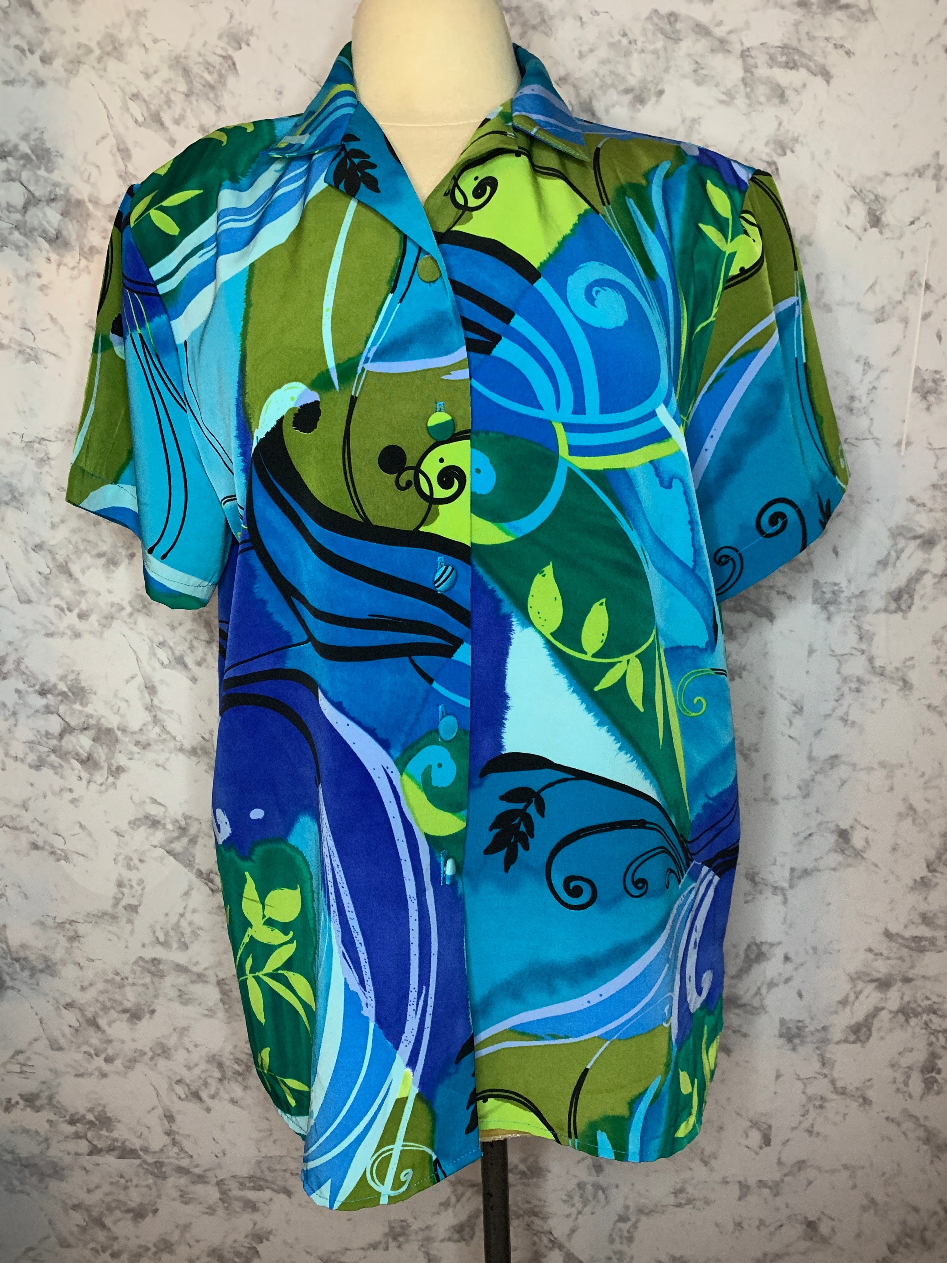 Vintage colorful blouse