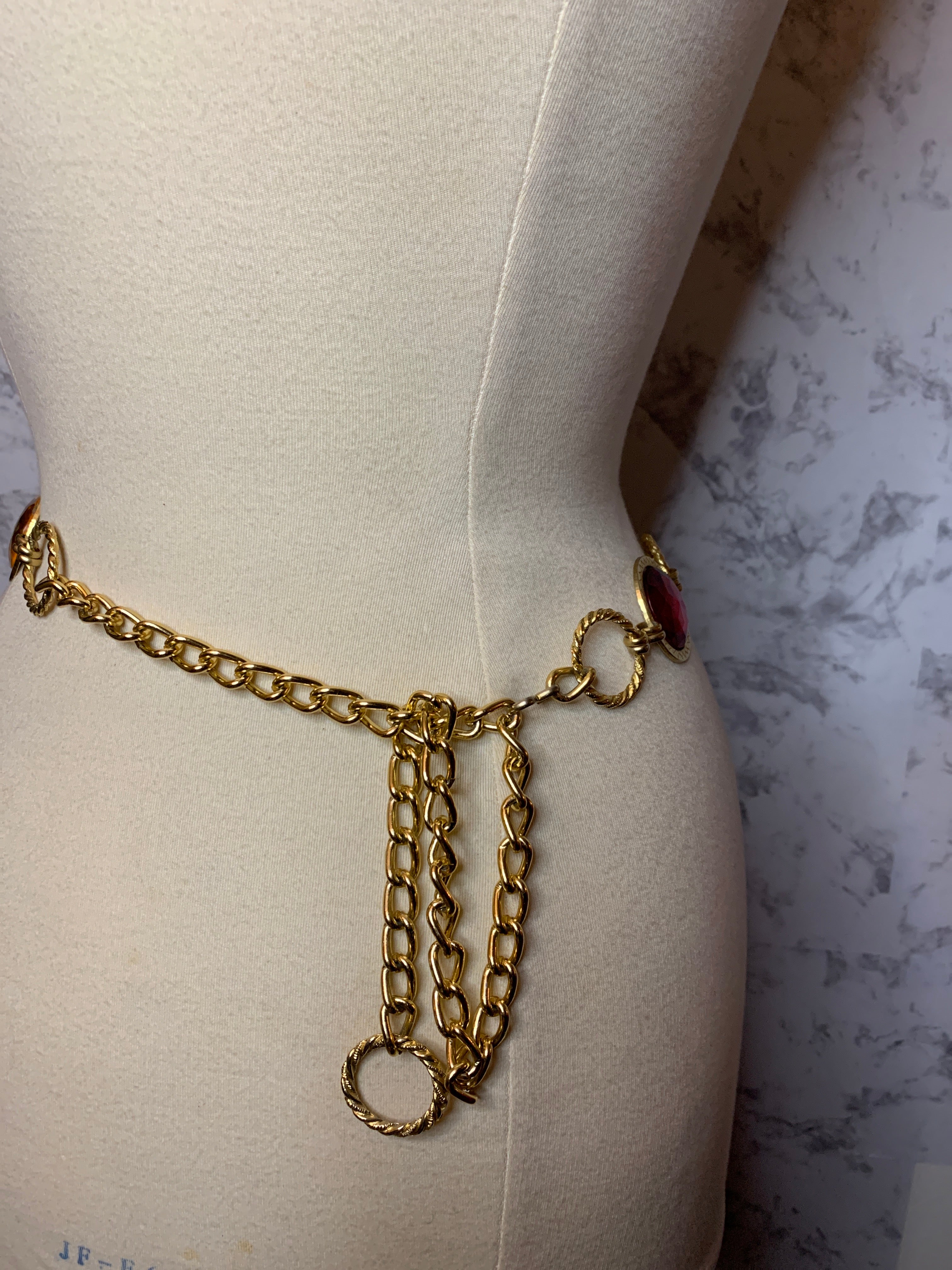 Vintage Gem stone Belt