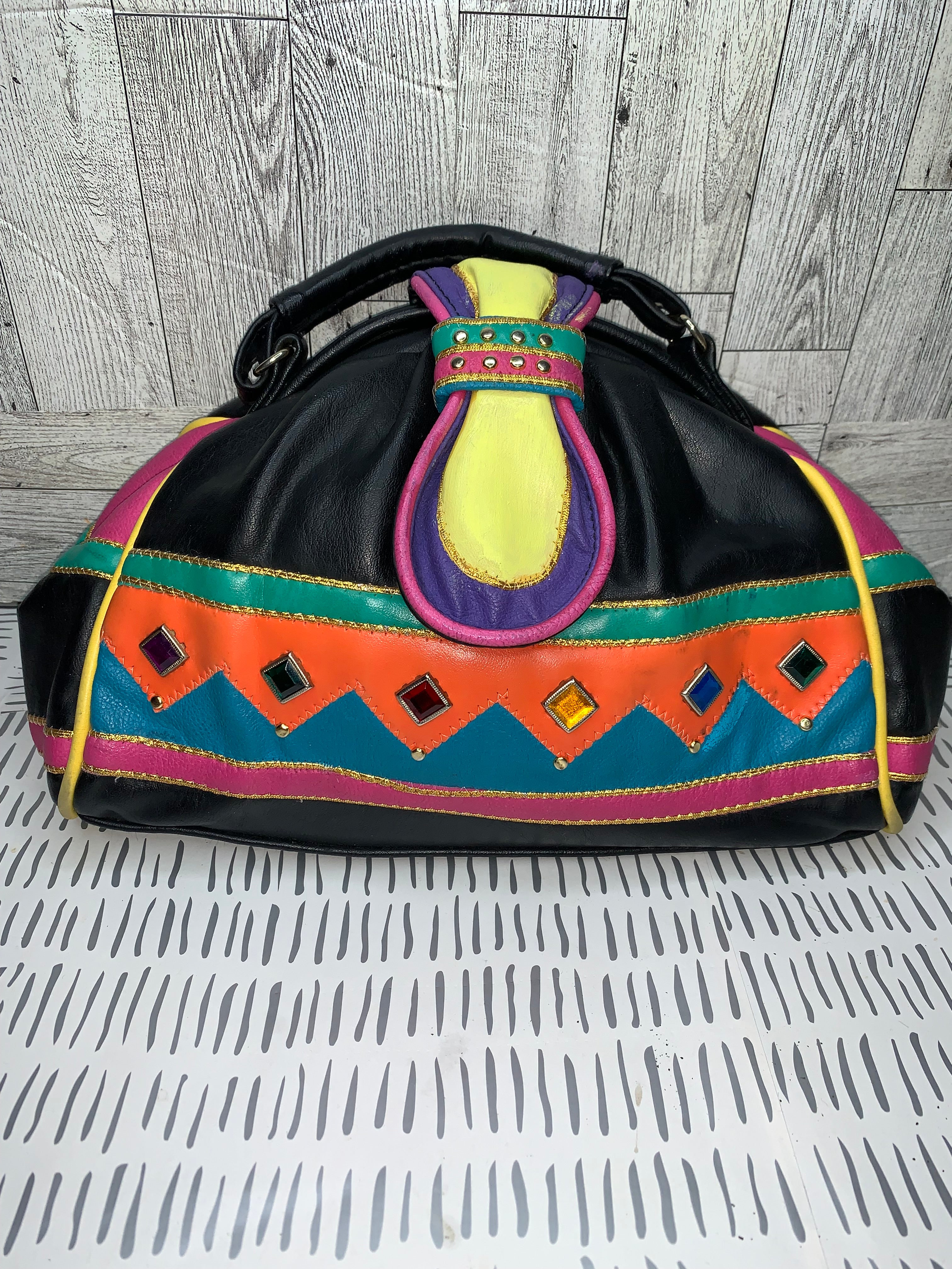 Vintage colorful gem bag