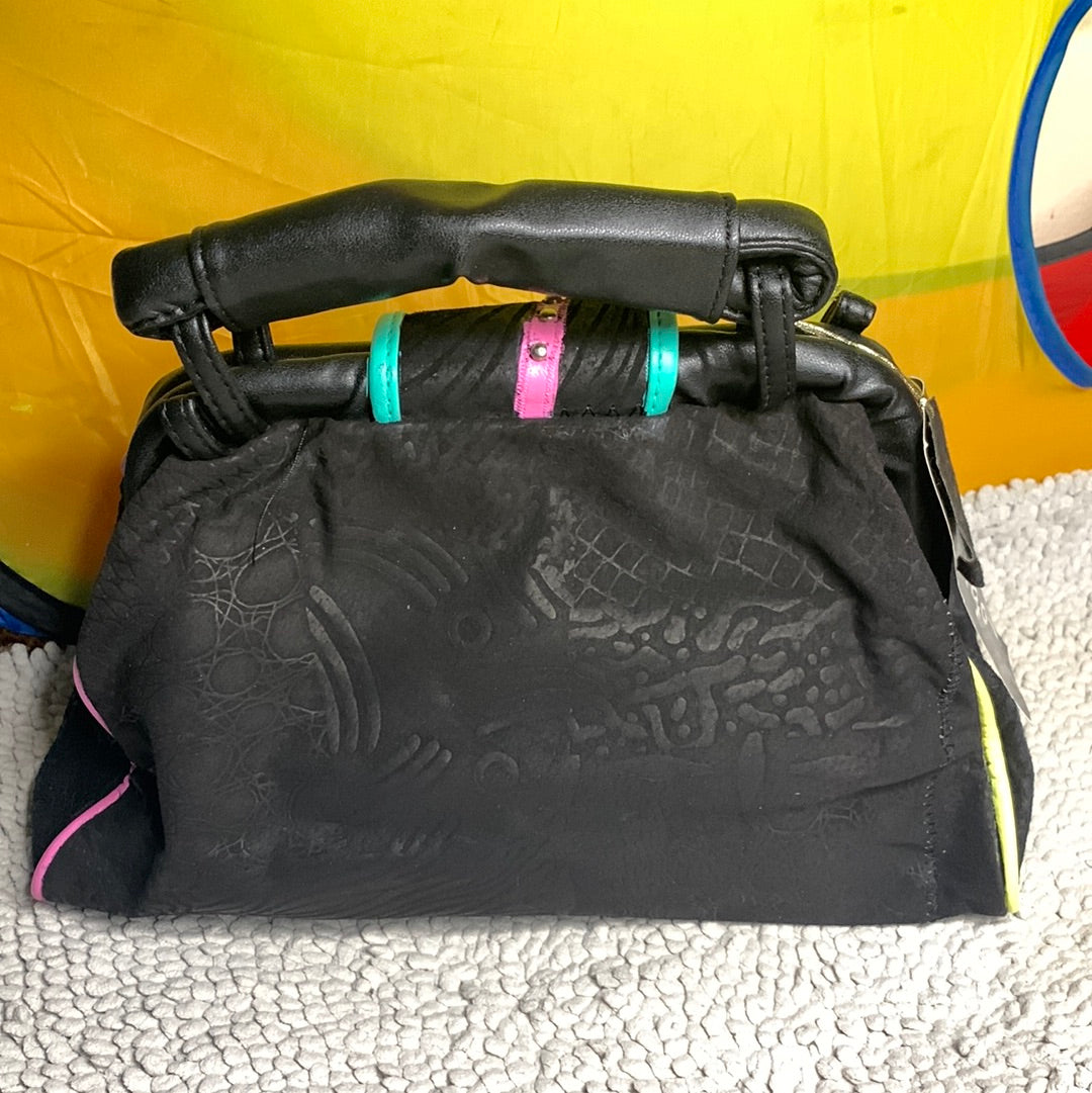 “Fish tails” vintage gem studded handbag