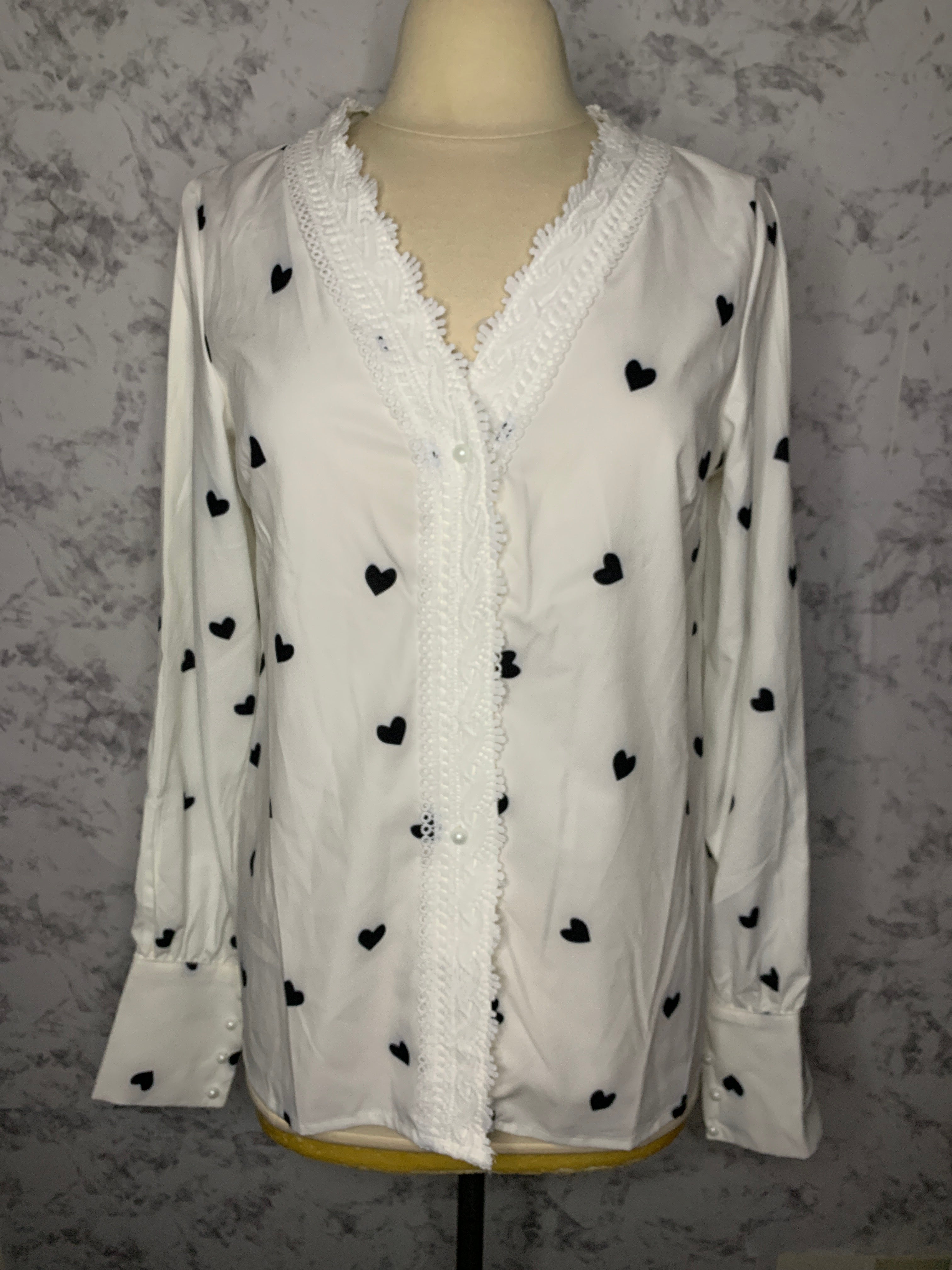 Mini hearts blouse