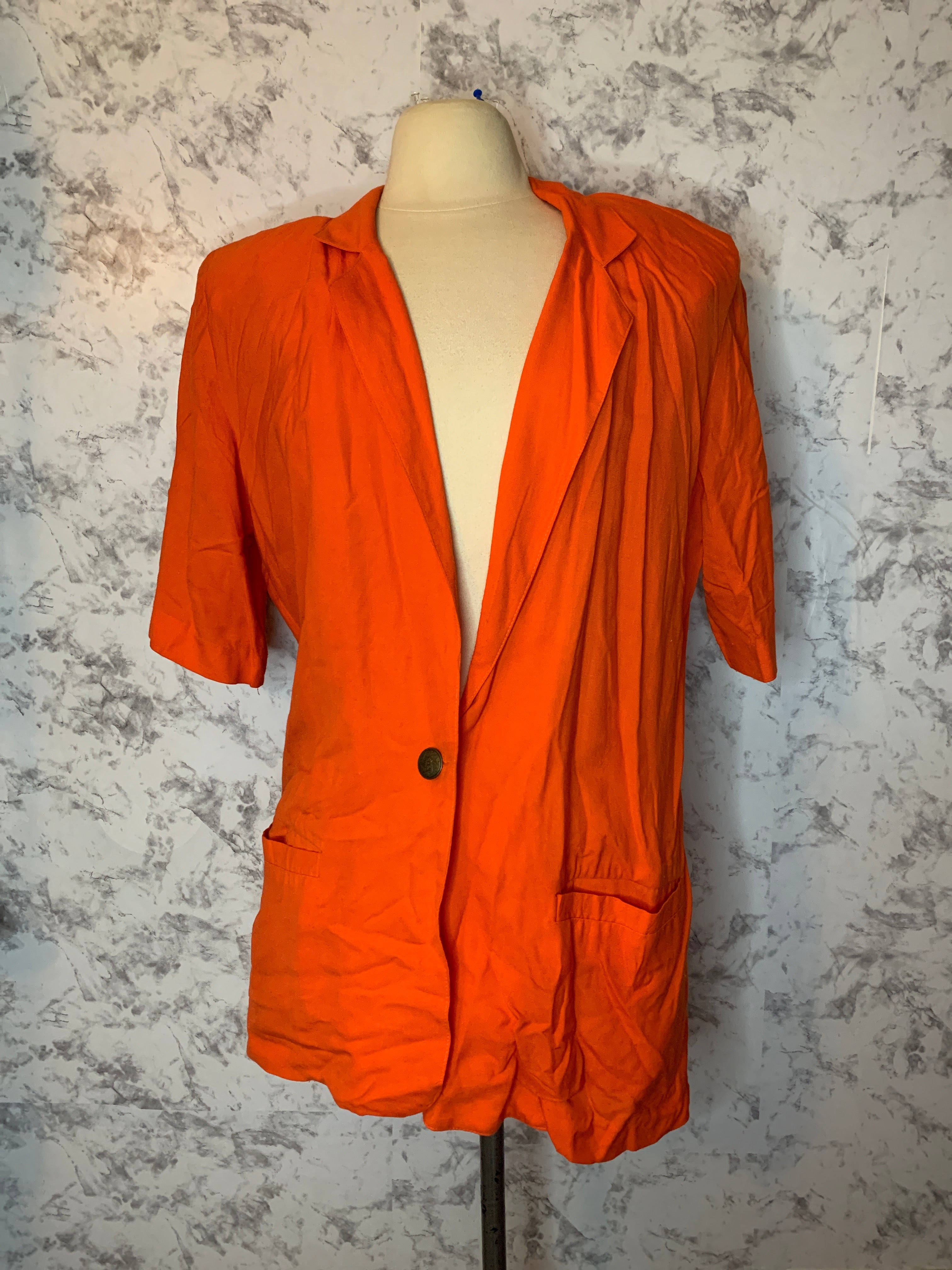 Vintage short sleeve blazer