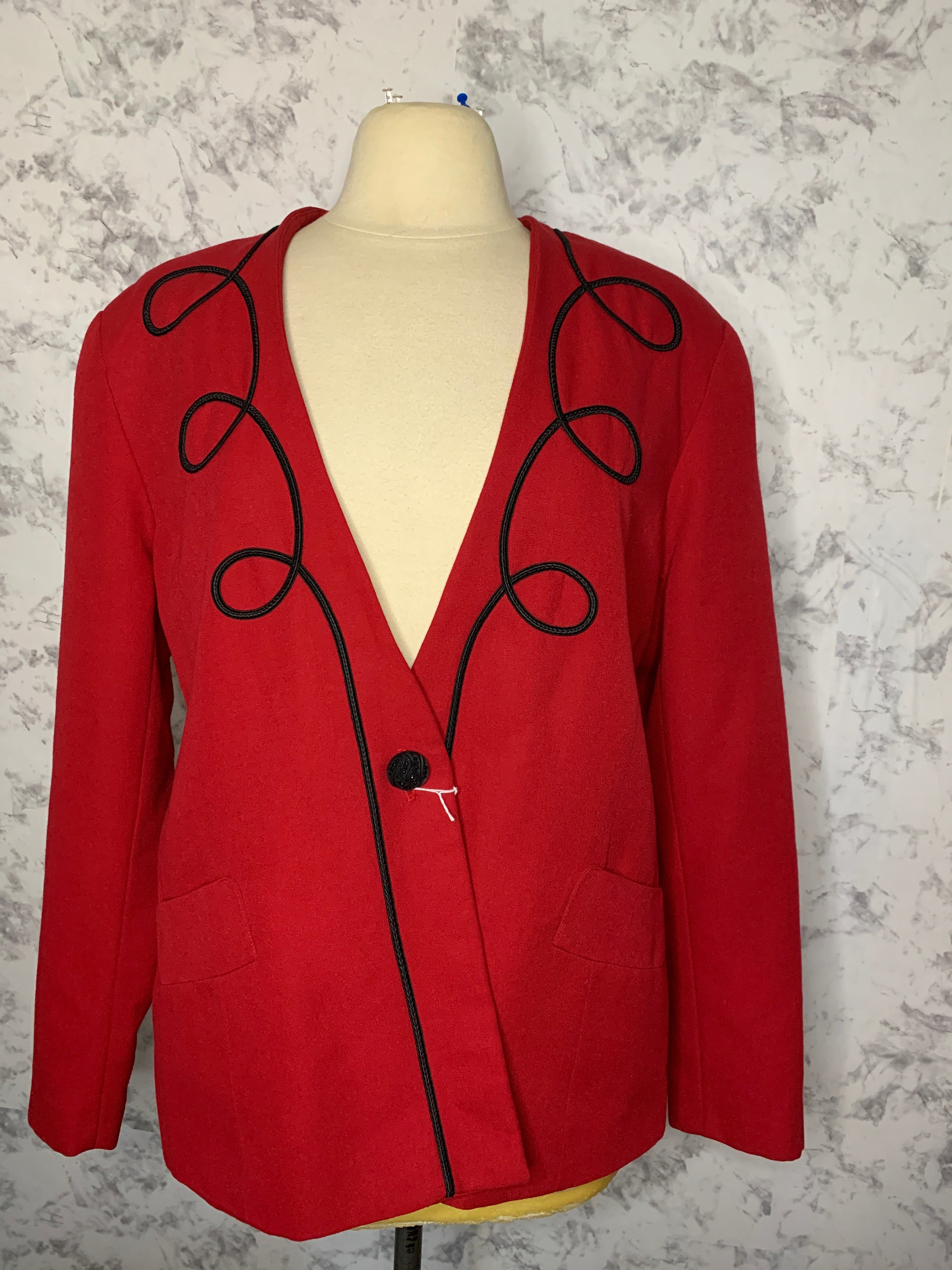 Red vintage blazer