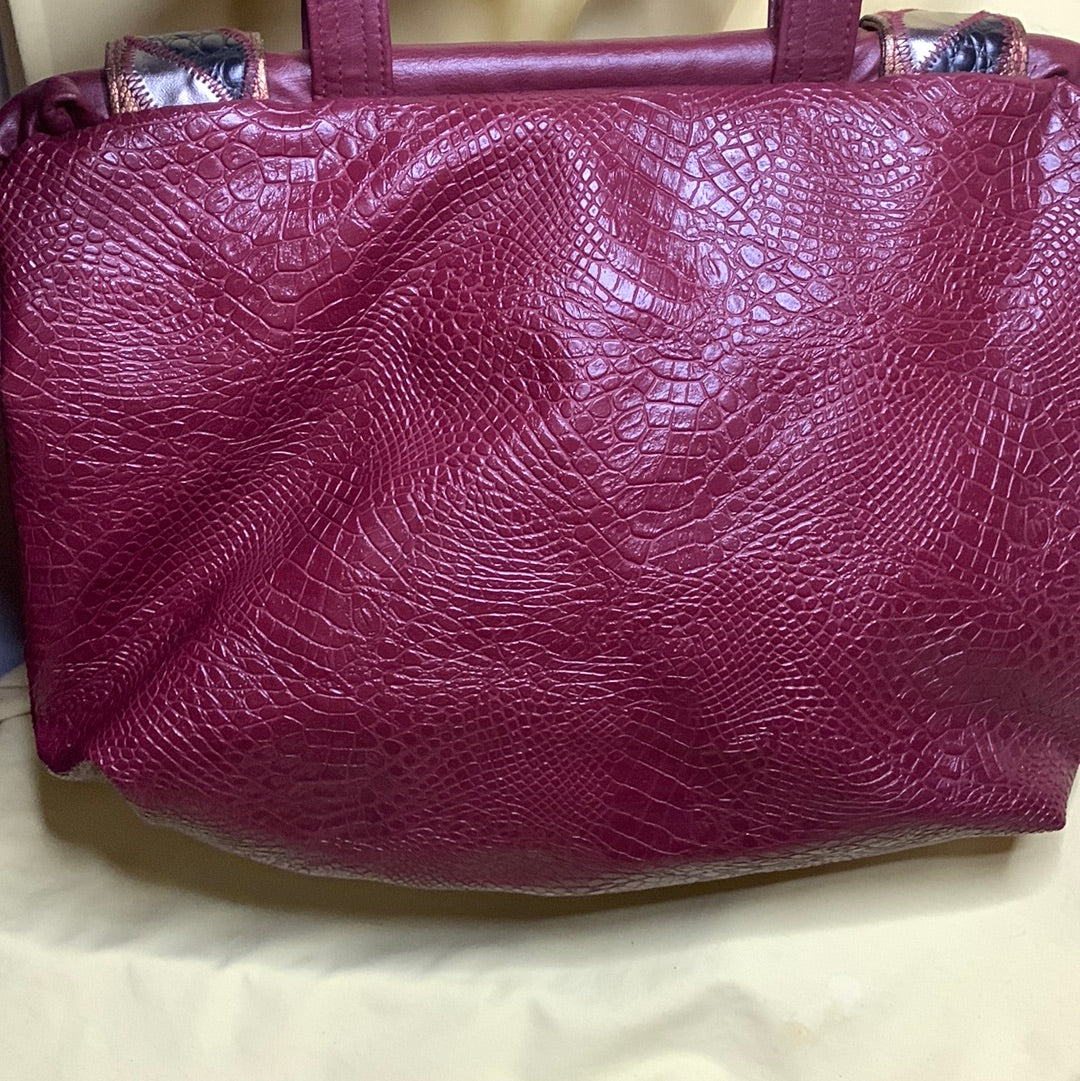 Vintage elephant patchwork handbag