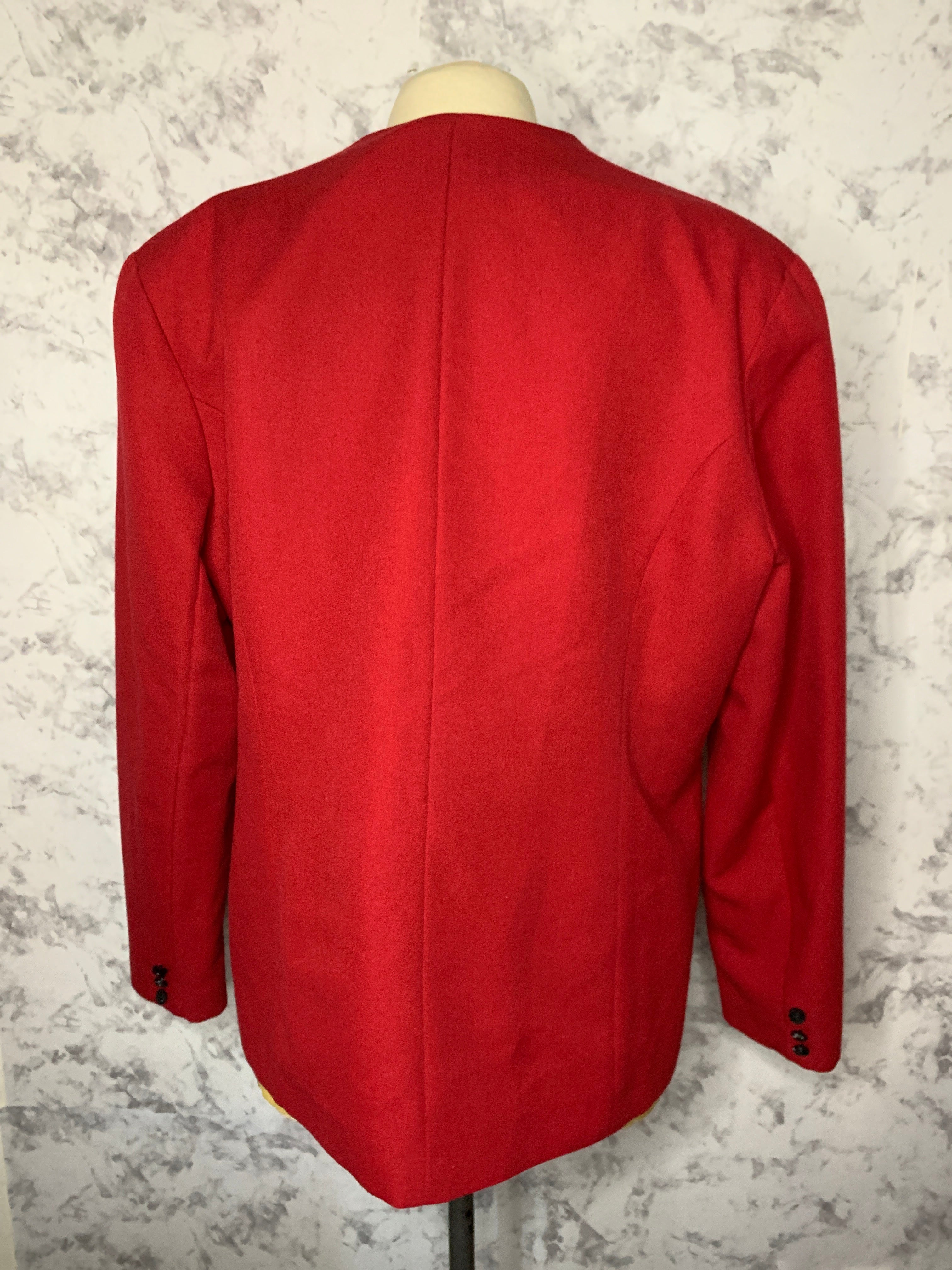 Red vintage blazer