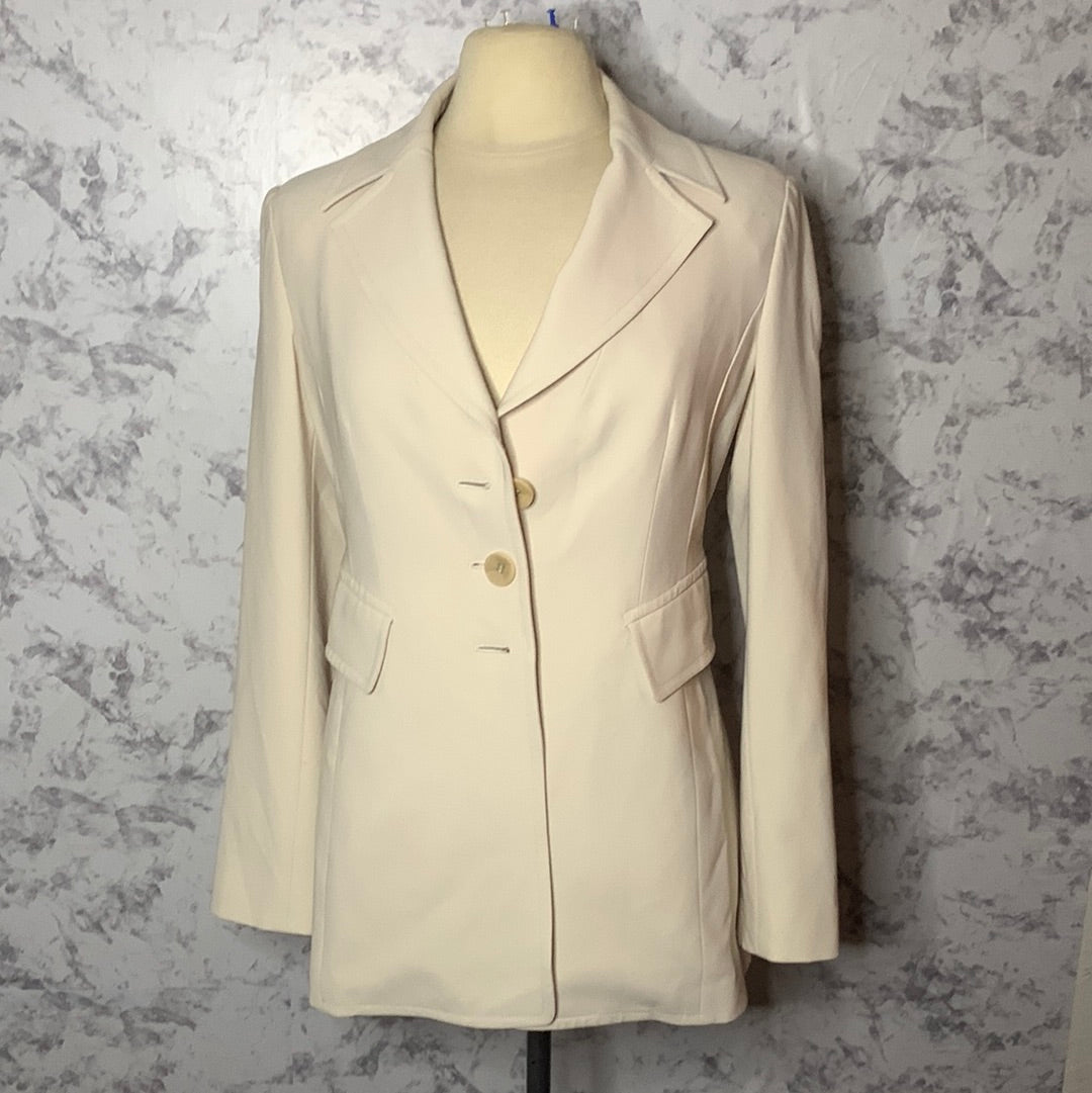St John cream blazer
