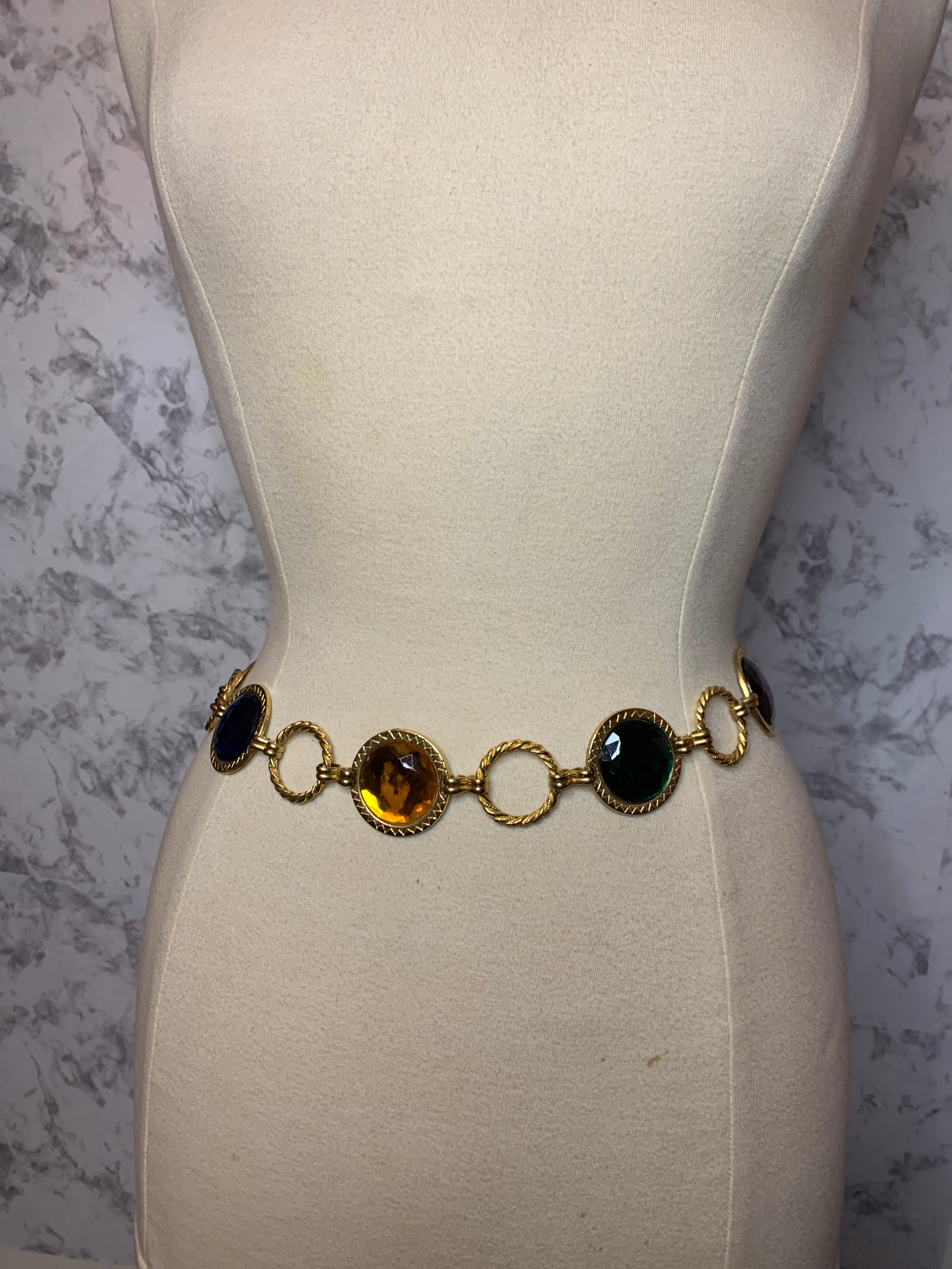 Vintage Gem stone Belt