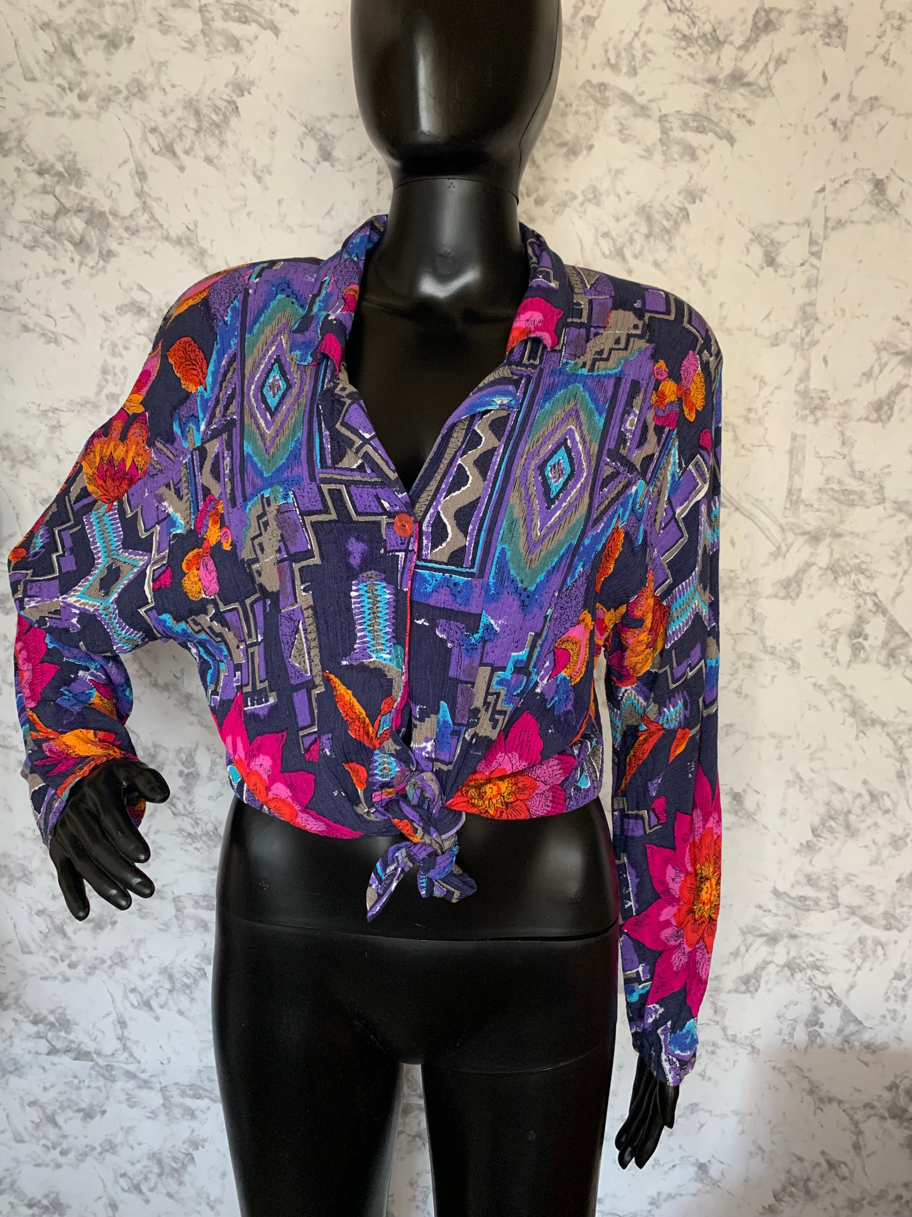 Vintage Carole Little cropped top