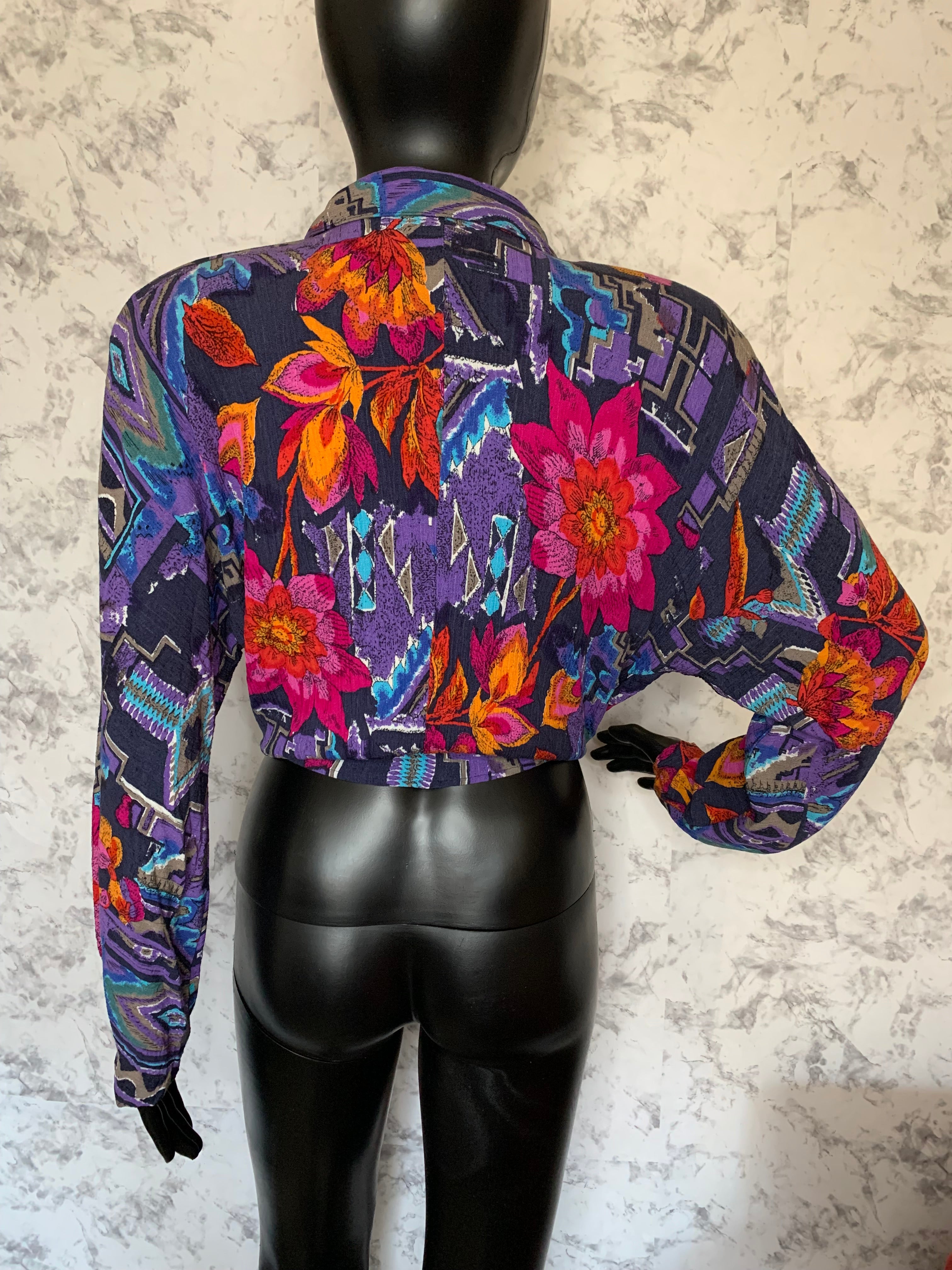 Vintage Carole Little cropped top