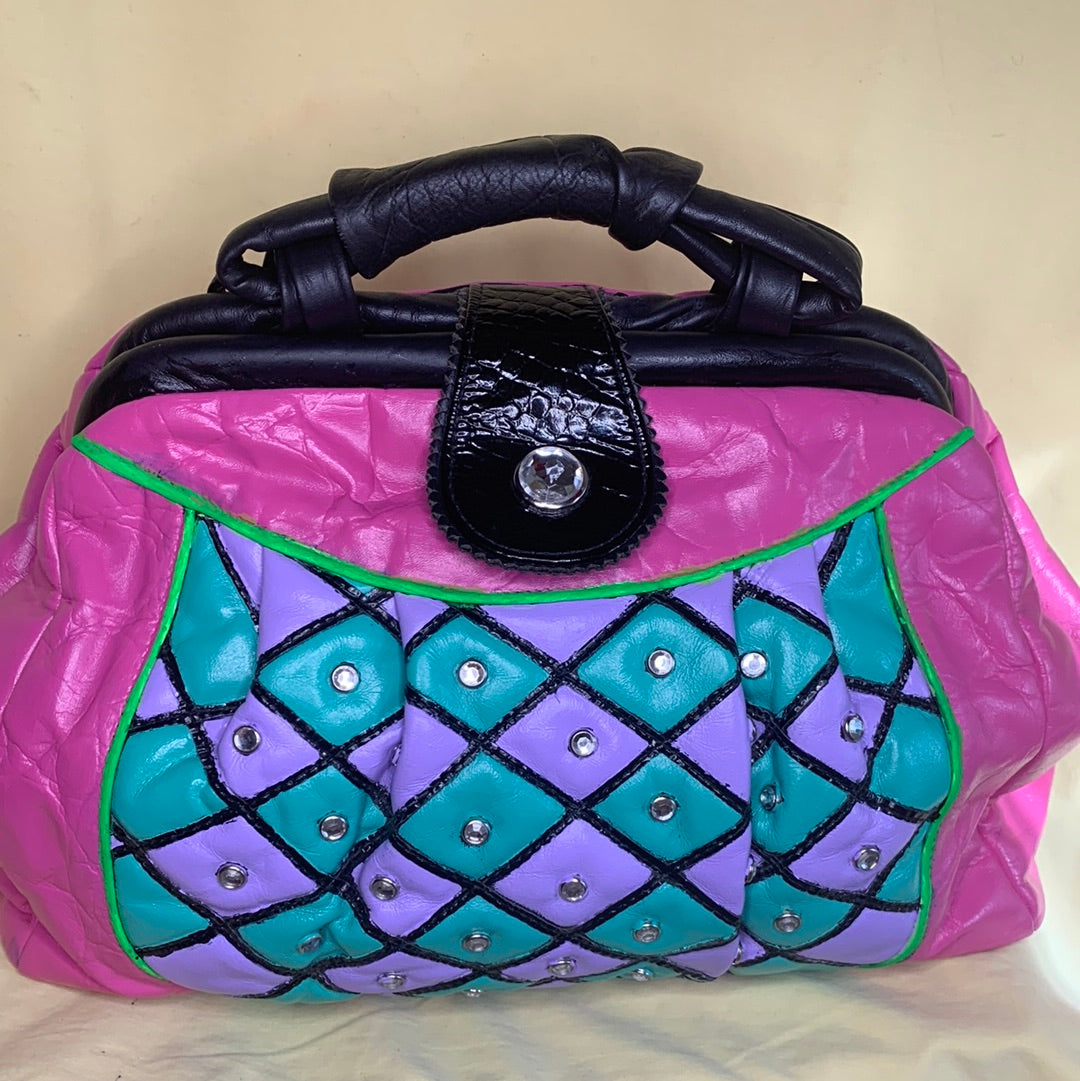 Vintage studded handbag