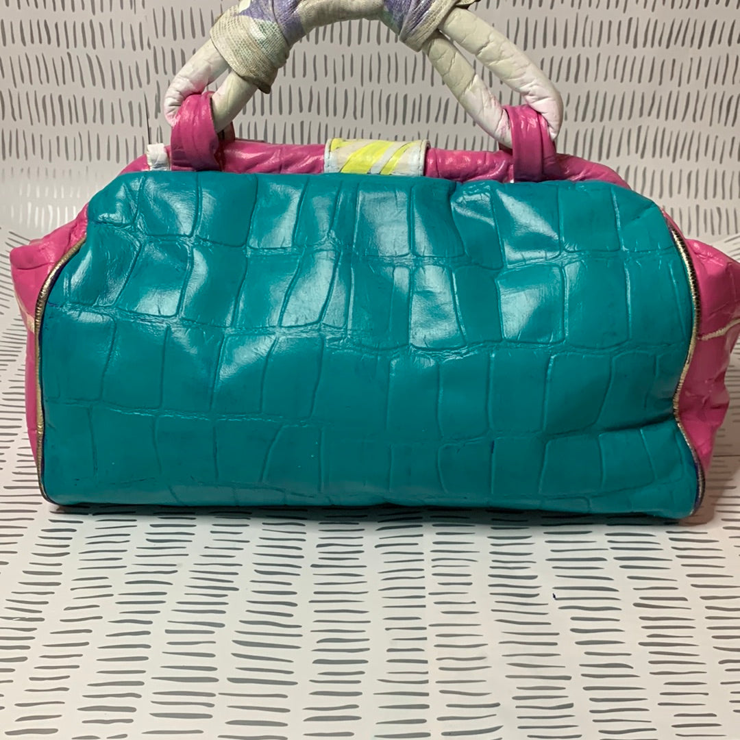 Vintage elephant patchwork bag