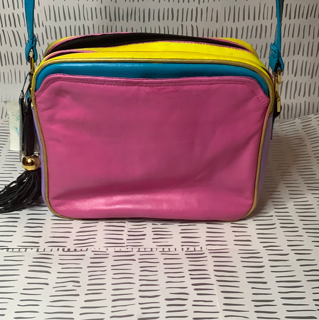 Vintage colorful crossbody bag