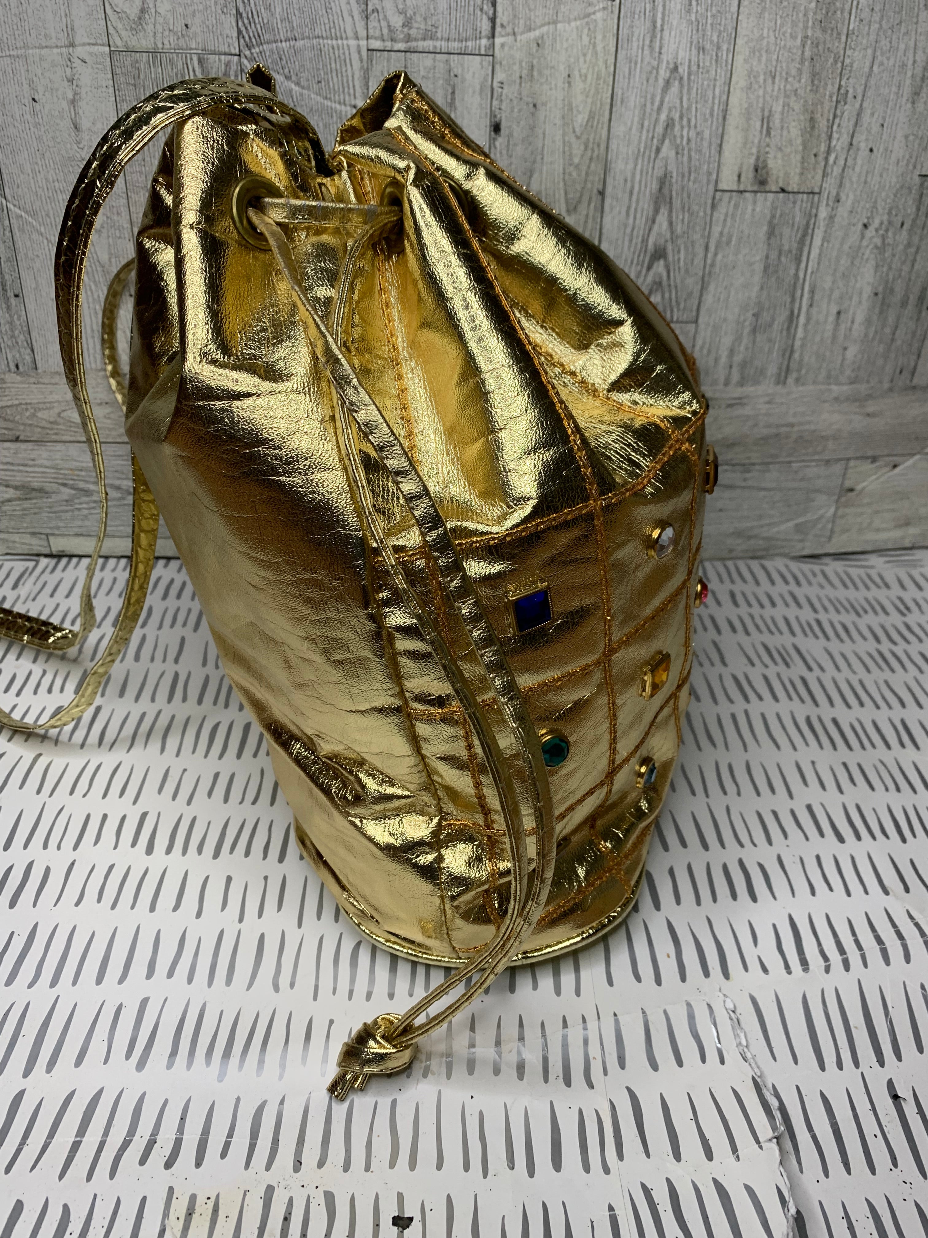 Vintage Bikal gem bucket bag