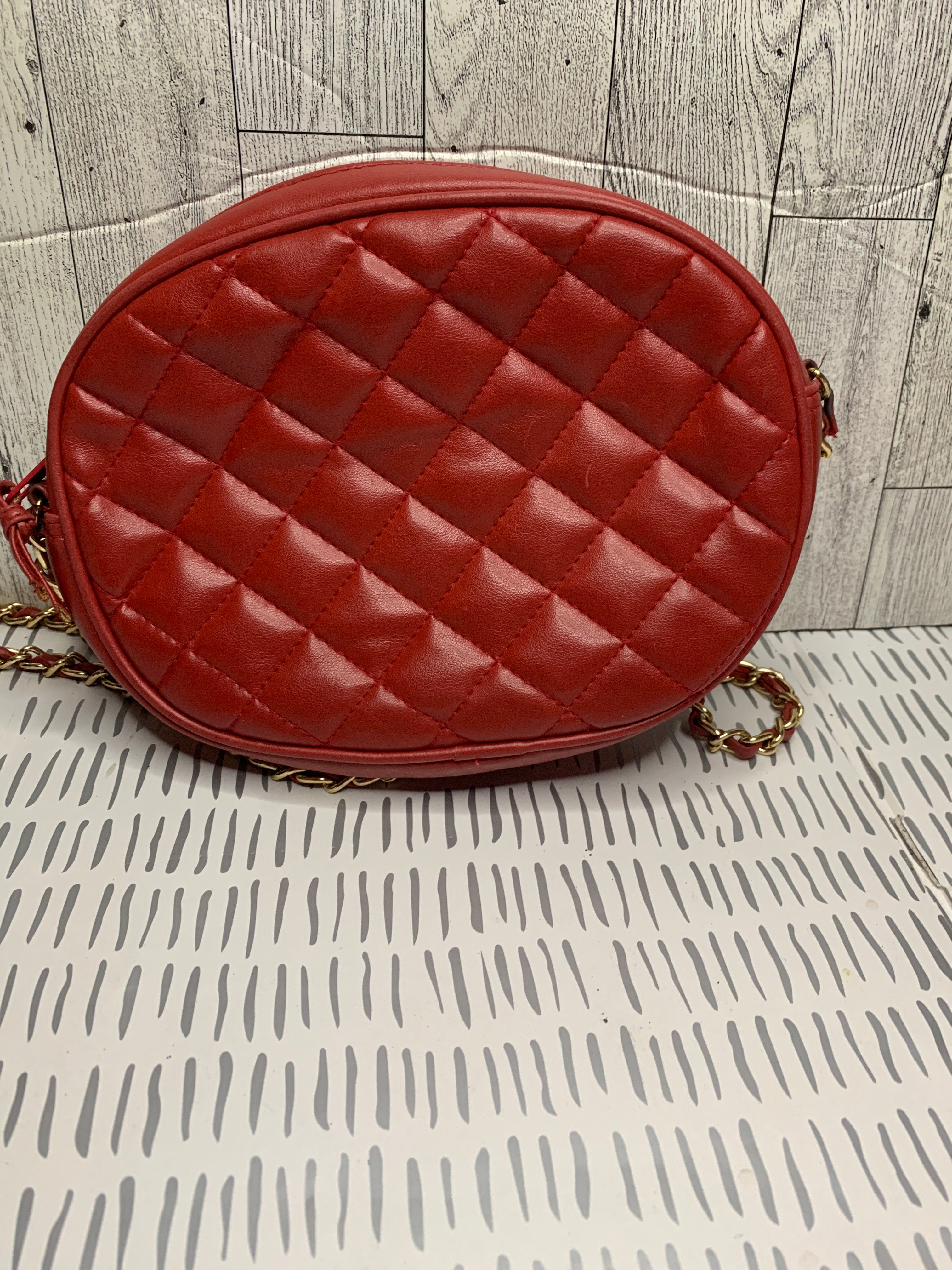 Studded quilted crossbody bag