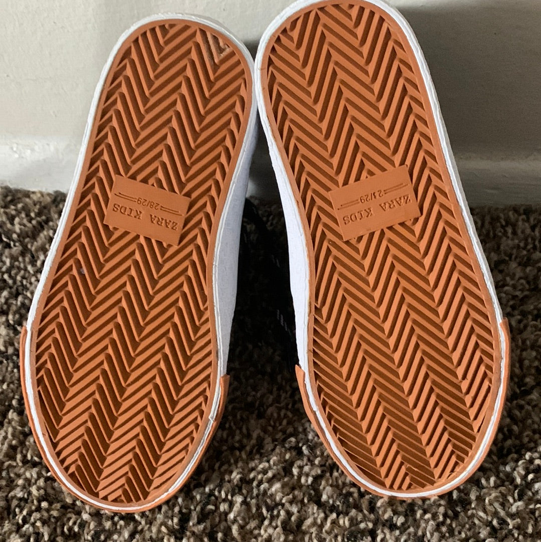 Zara boys blue suede sneaker