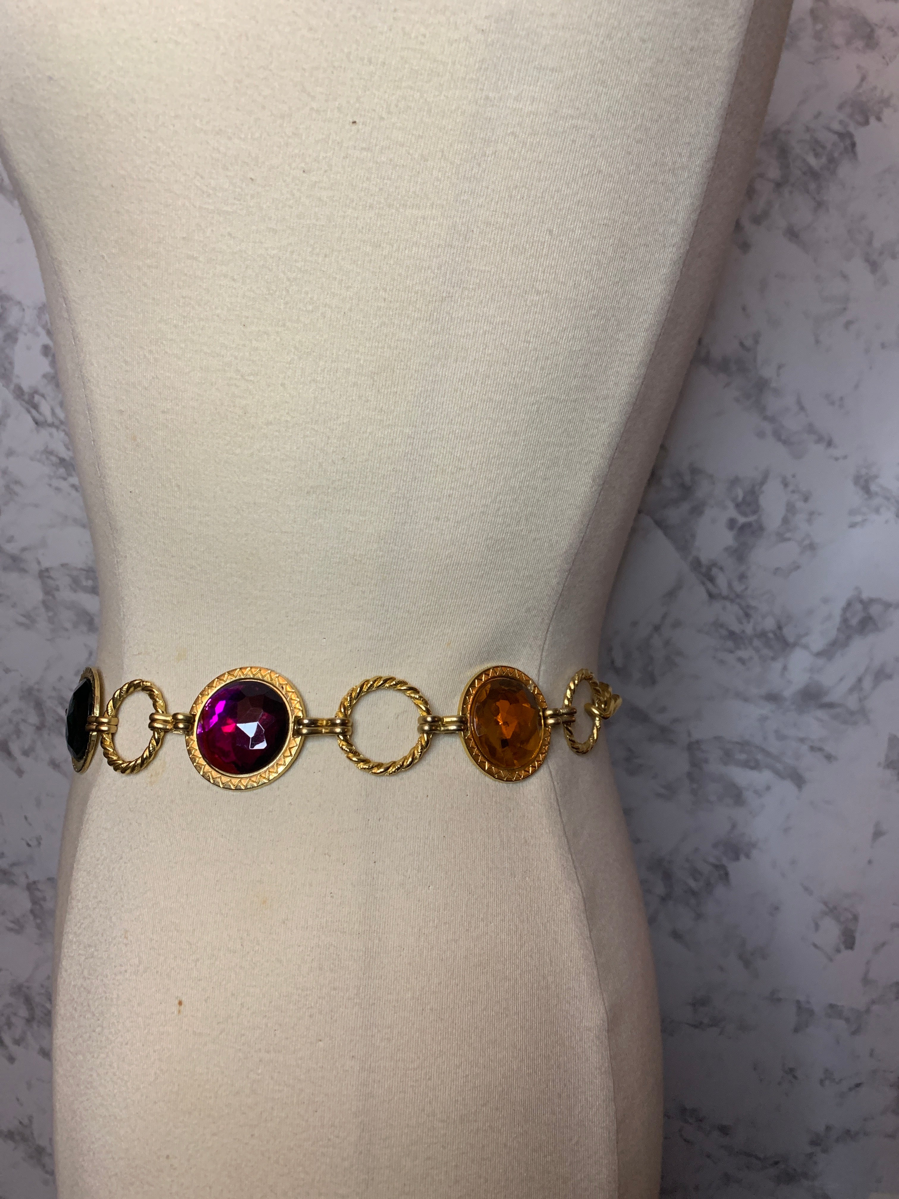 Vintage Gem stone Belt