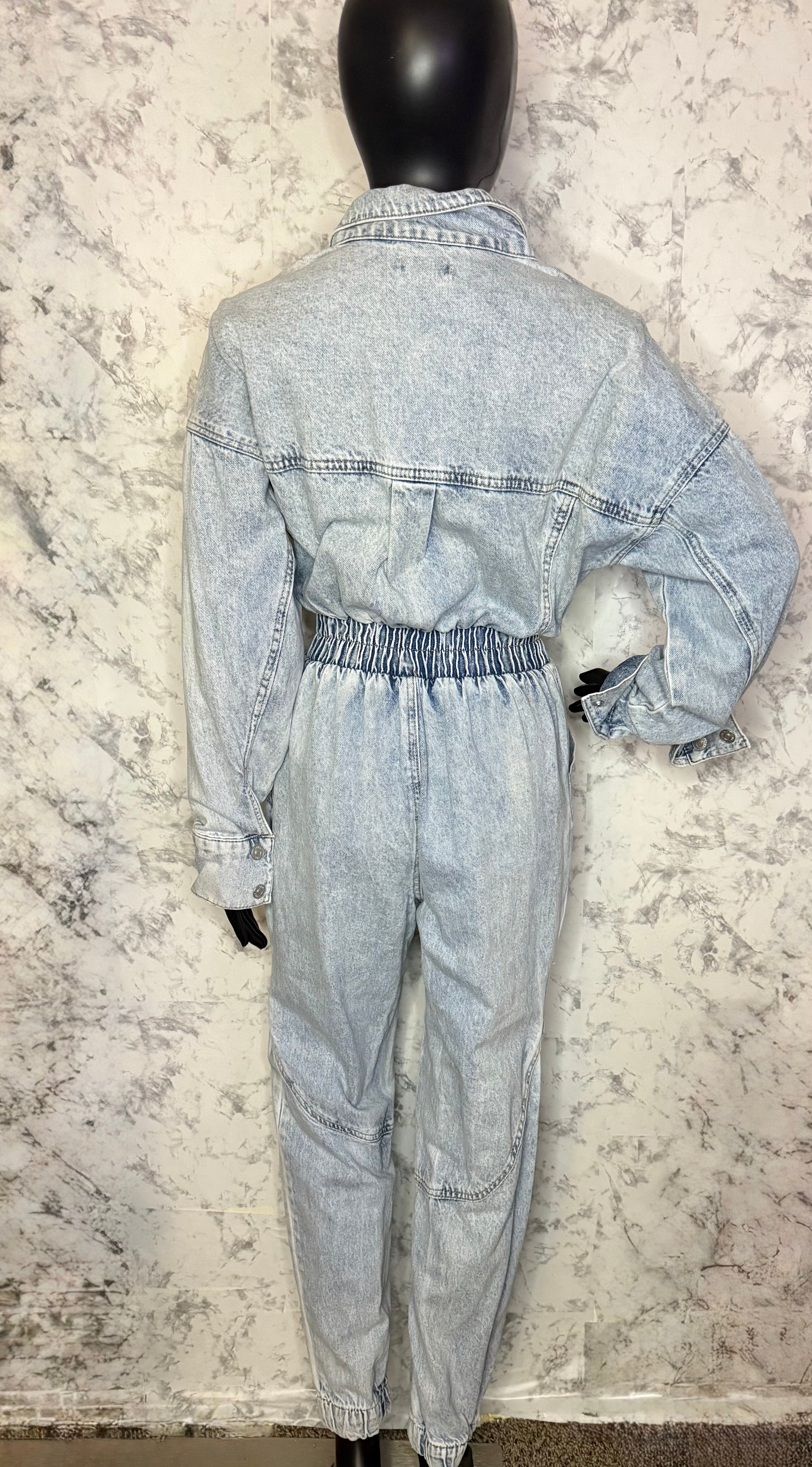 Long sleeve Denim jumpsuit
