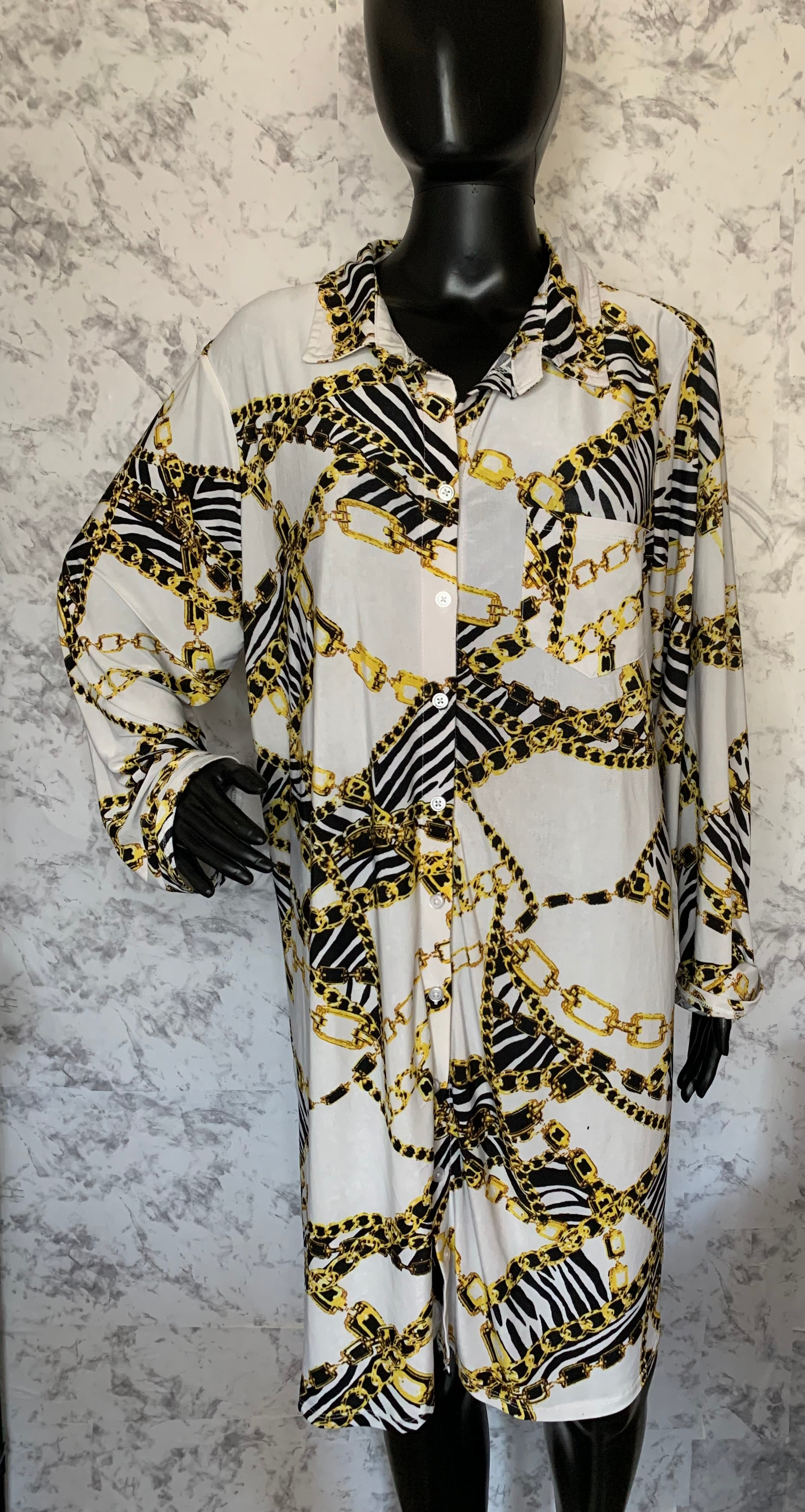 Jolie & Joy Versace inspired blouse