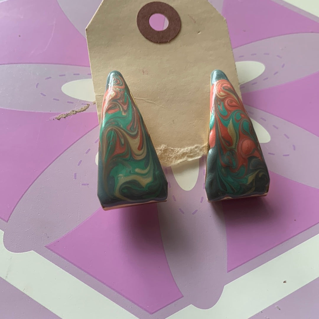 Pastel pierced earrings