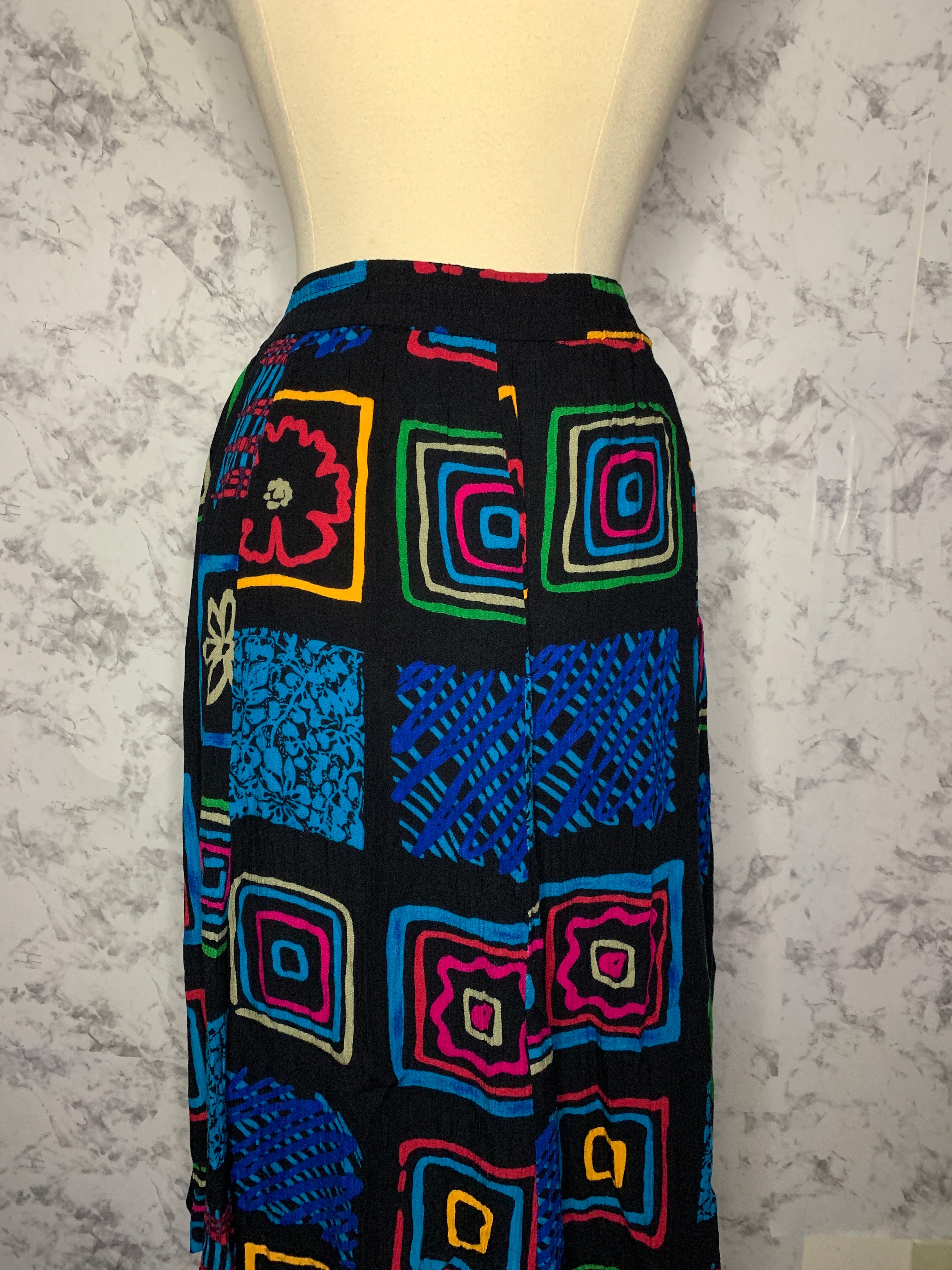 Vintage mixed print Skirt
