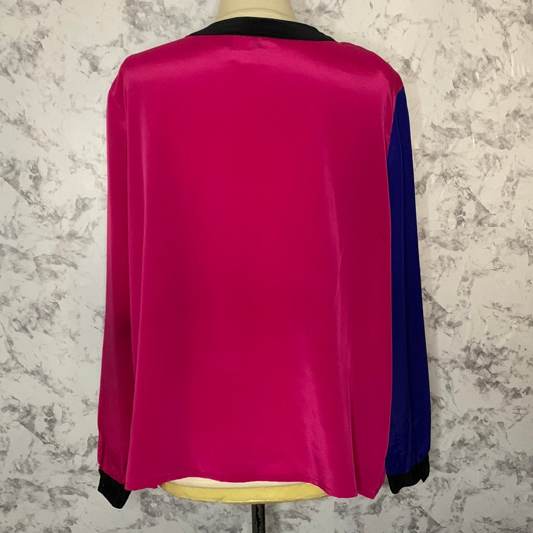 Vintage colorblock blouse