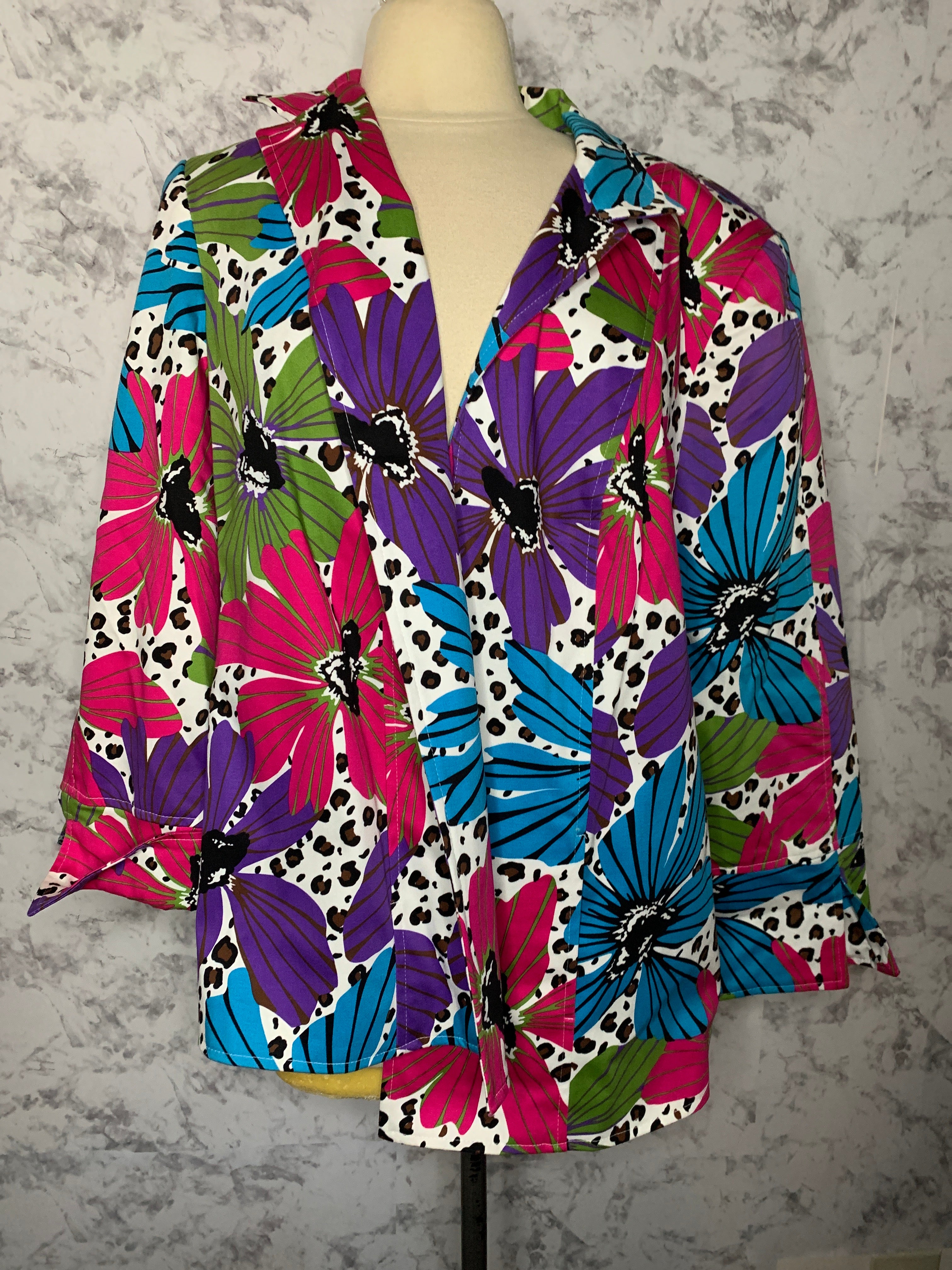 Harvé B mixed pattern blazers