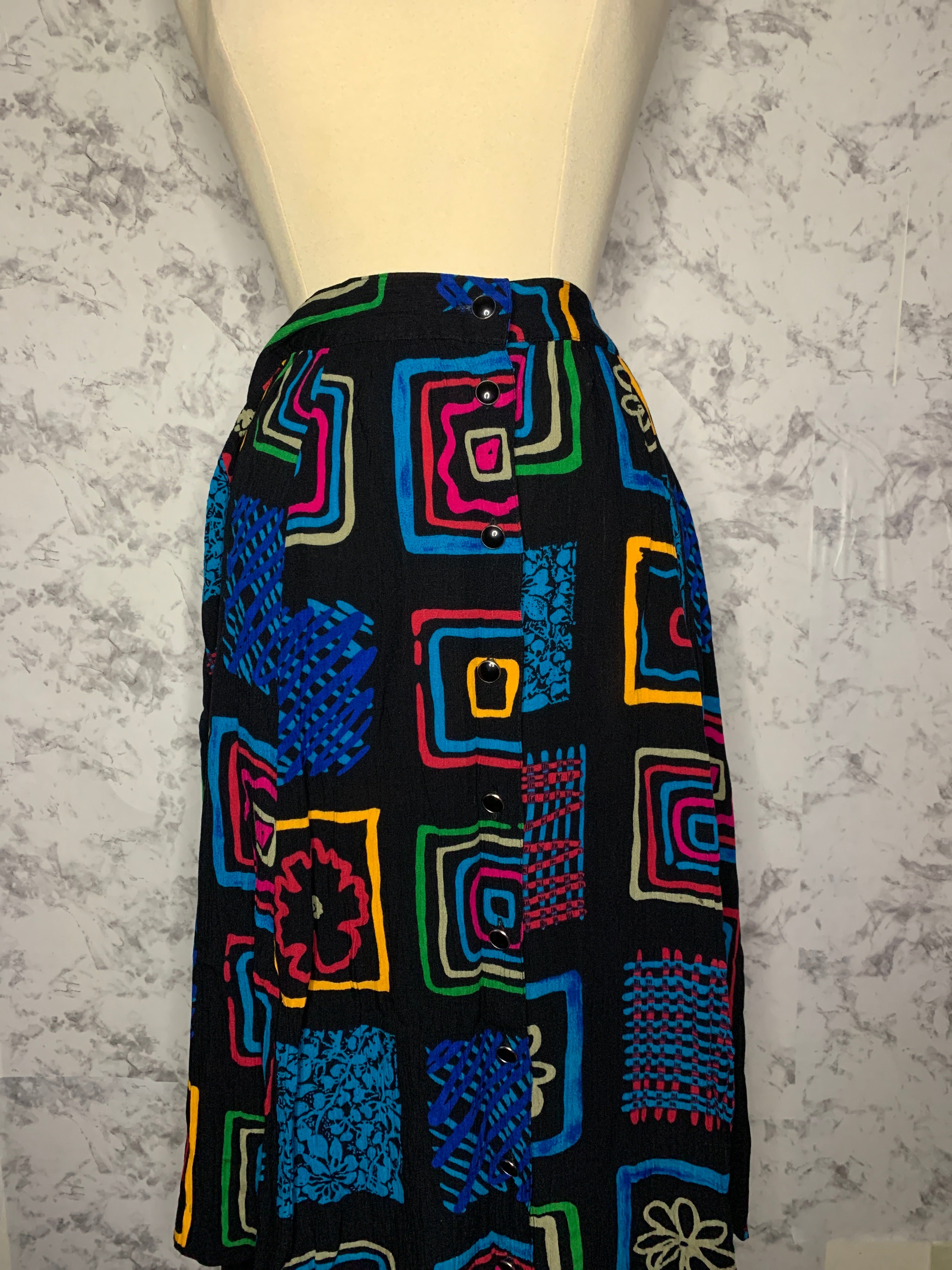 Vintage mixed print Skirt