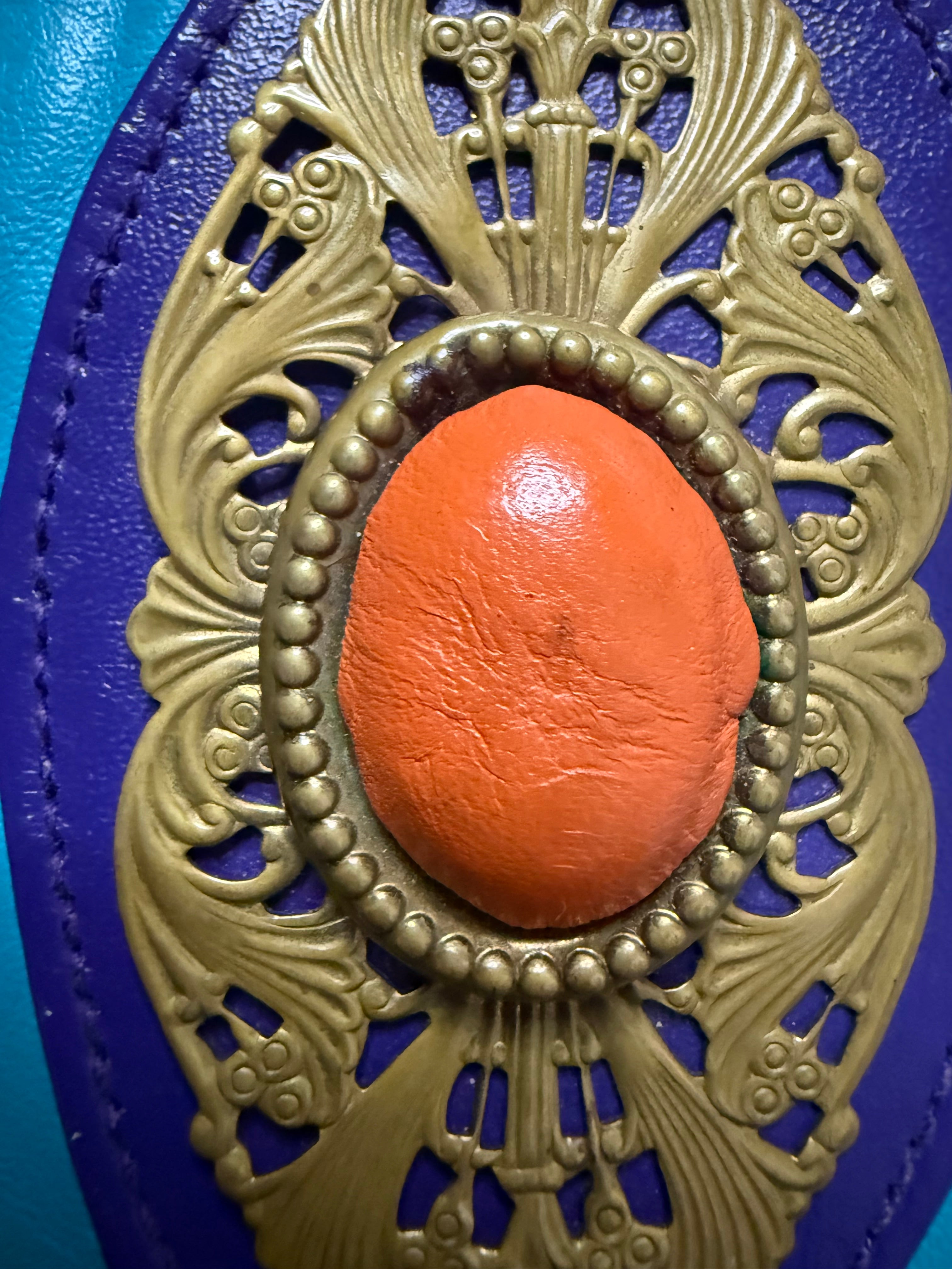 Vintage multicolored crossbody bag