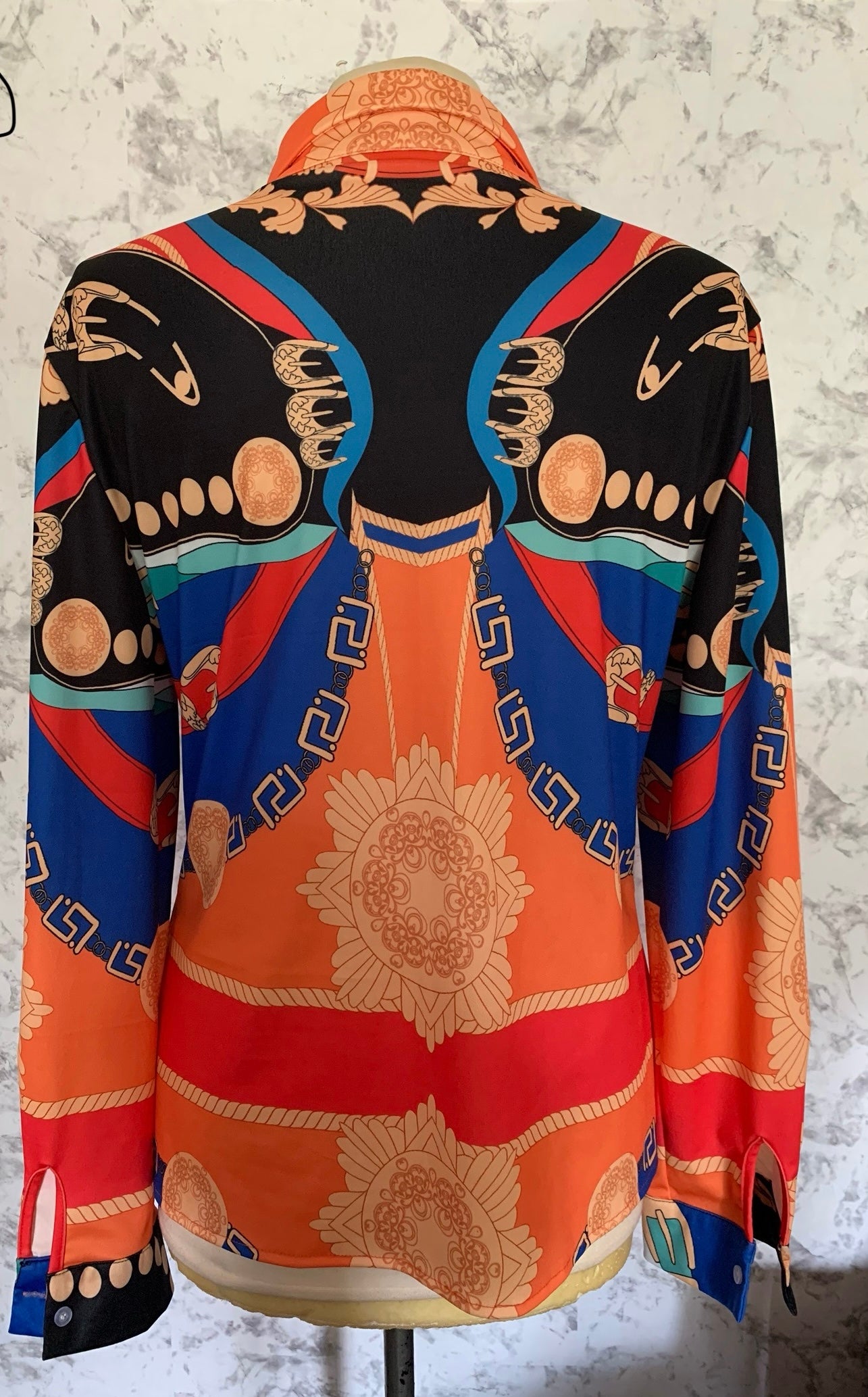 Versace inspired blouse