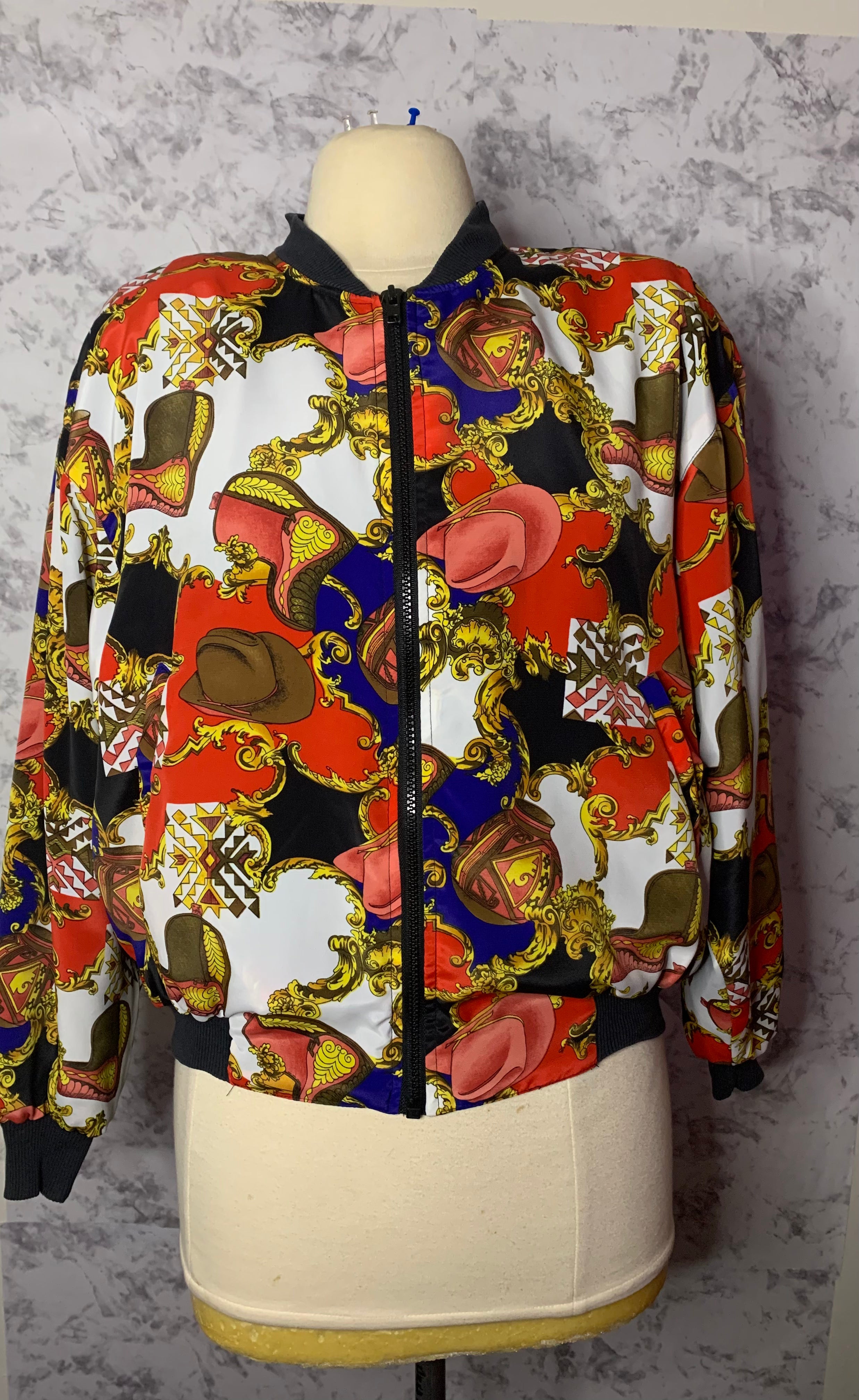 Vintage nautical bomber jacket