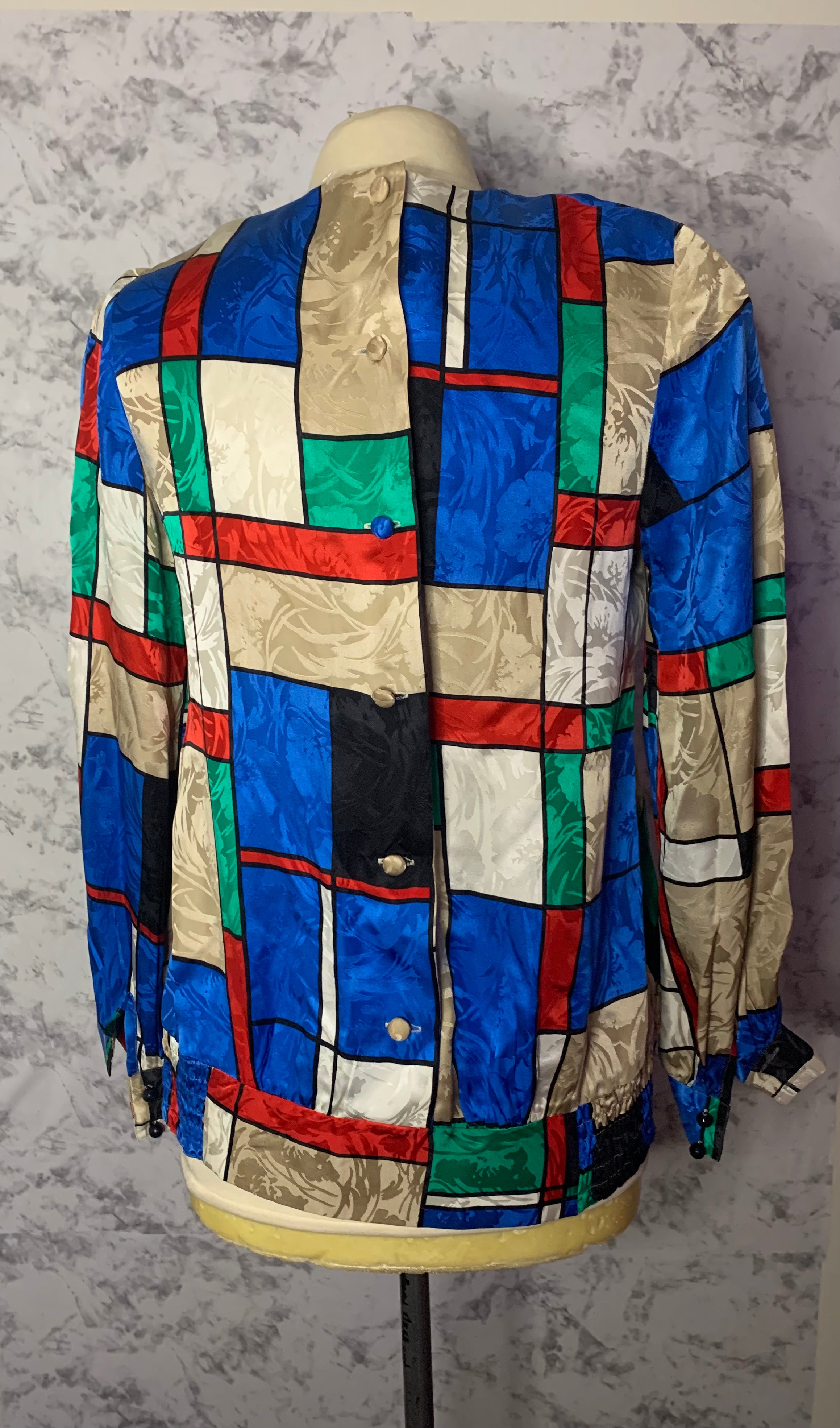 Vintage colorblock blouse