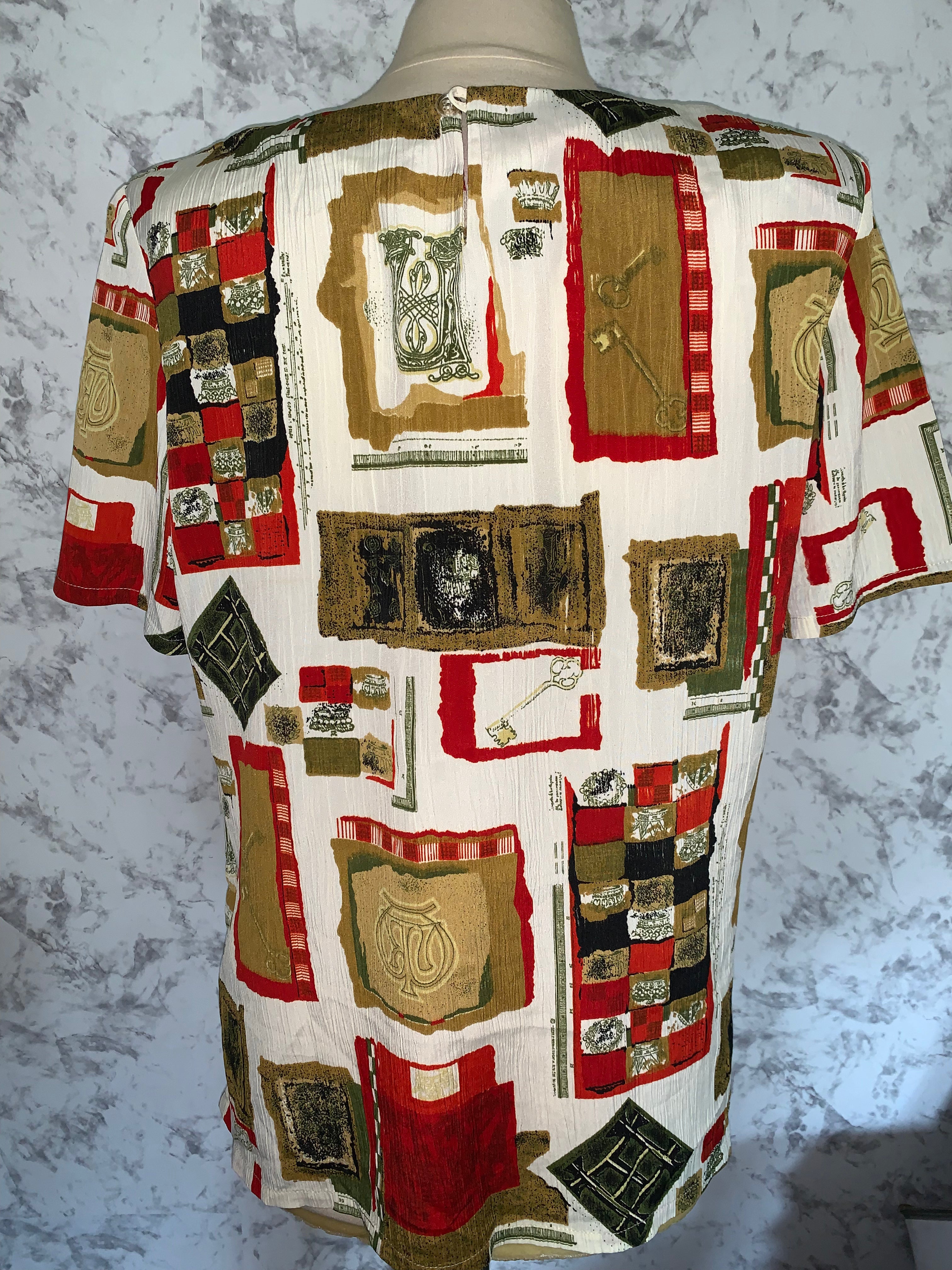 Patchwork vintage blouse