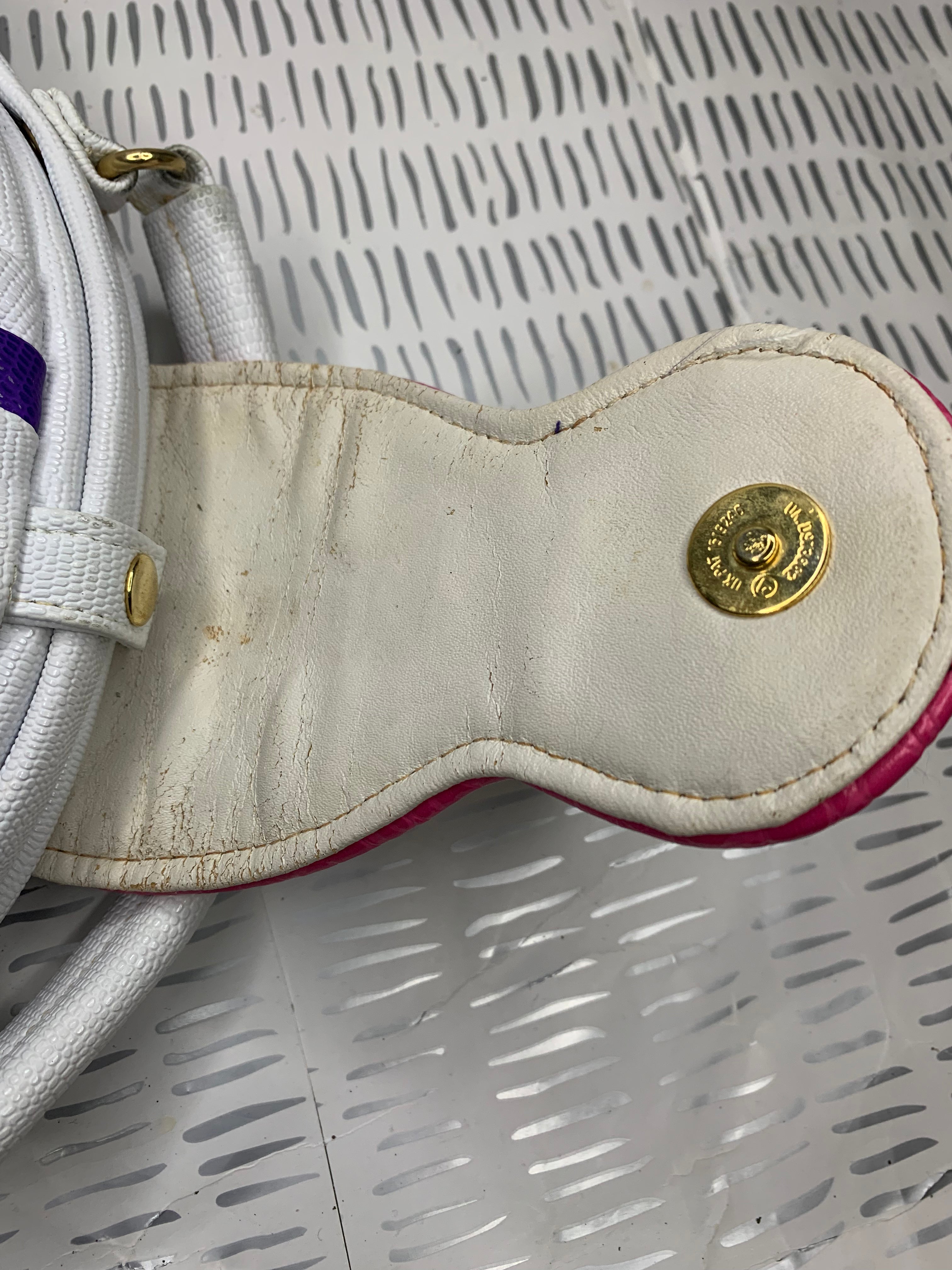 Vintage multicolored top handle bag