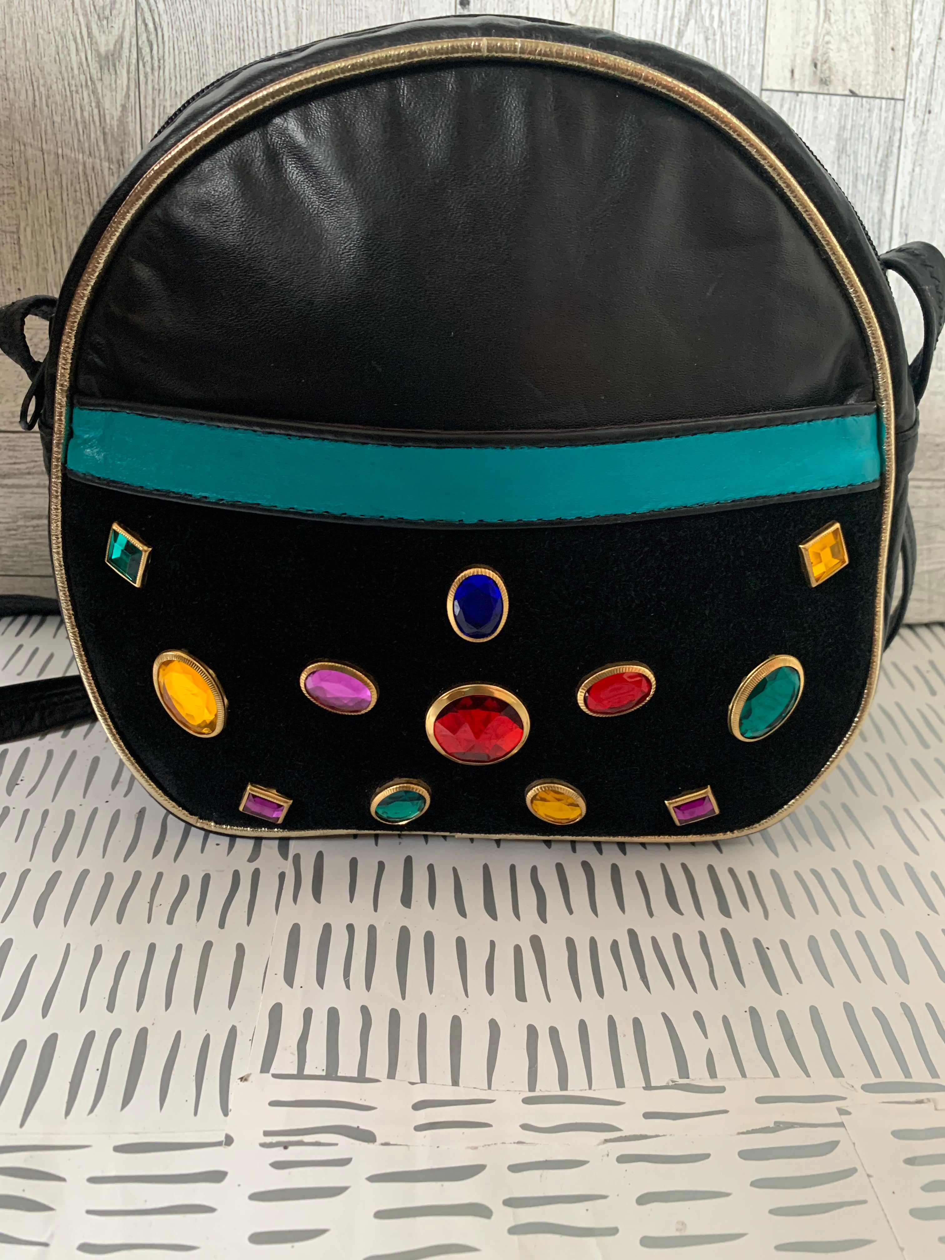 Vintage Genuine Leather gem bag