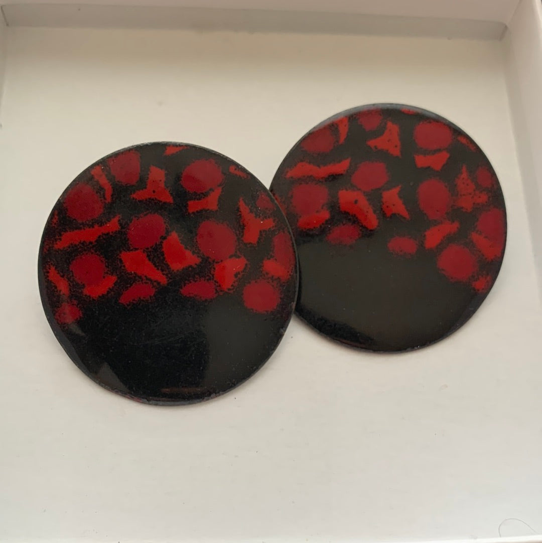 Red earrings