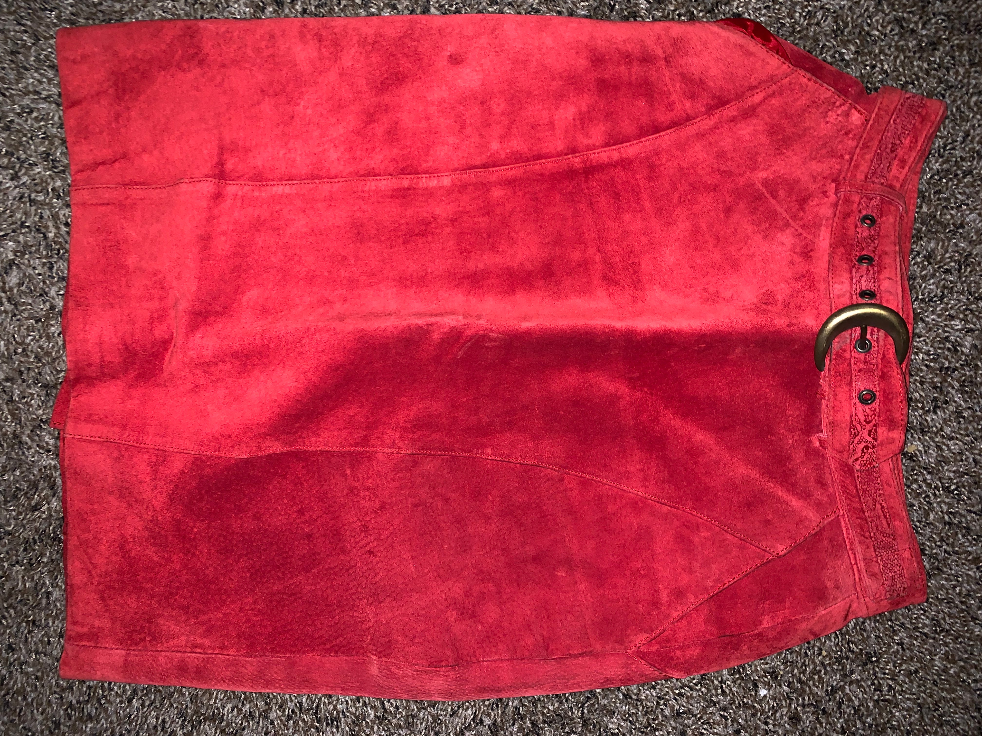 Vintage Genuine Leather skirt