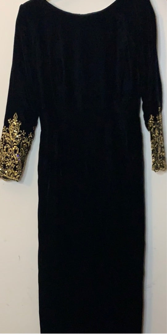 Vintage velvet evening gown