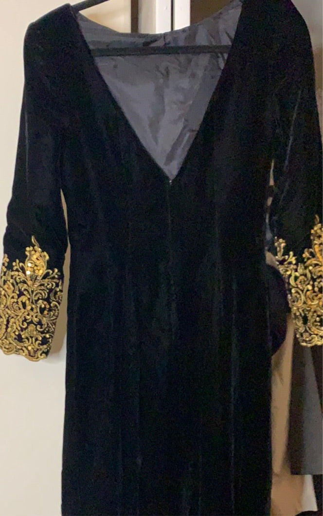 Vintage velvet evening gown