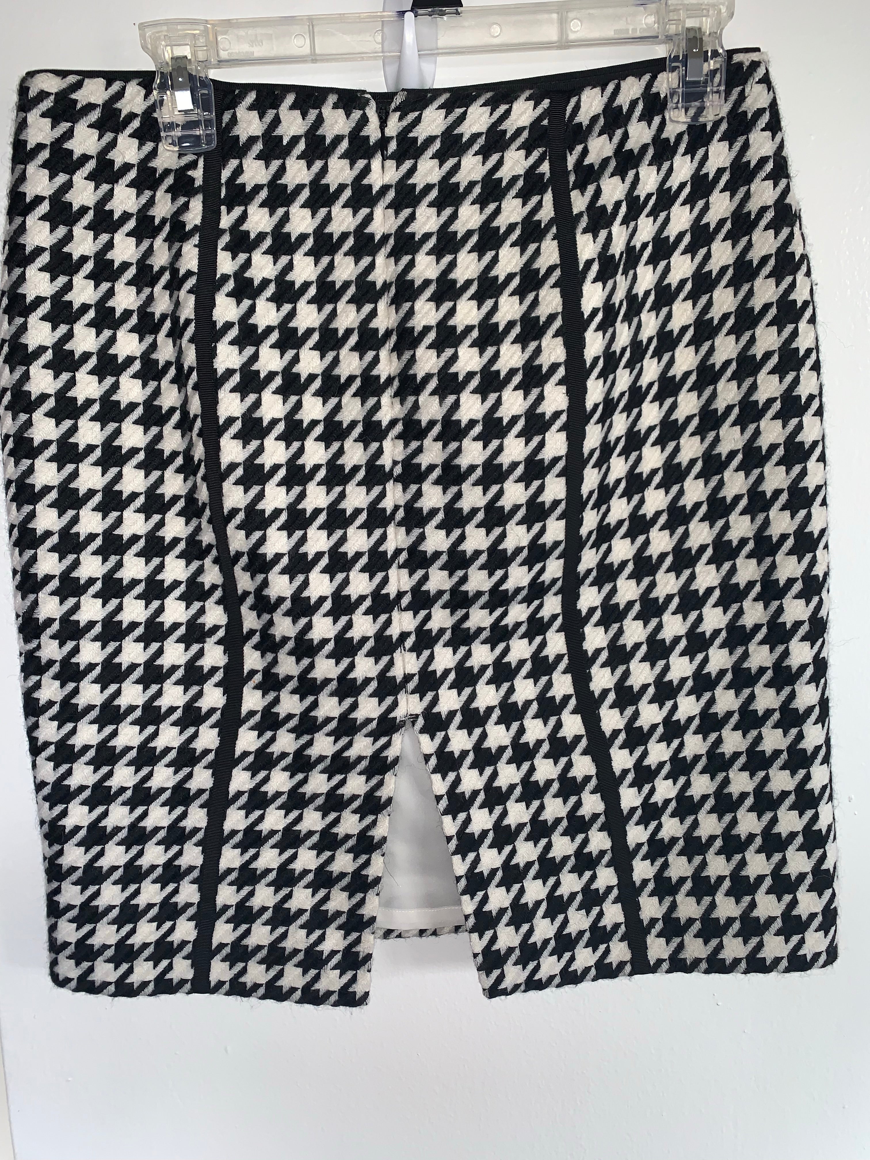 White House Black Market houndstooth skirt