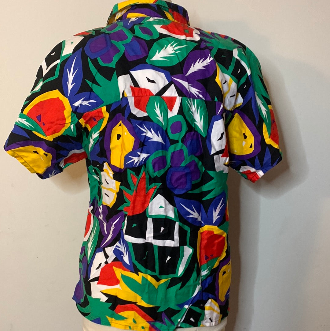 Vintage mens colorful button up