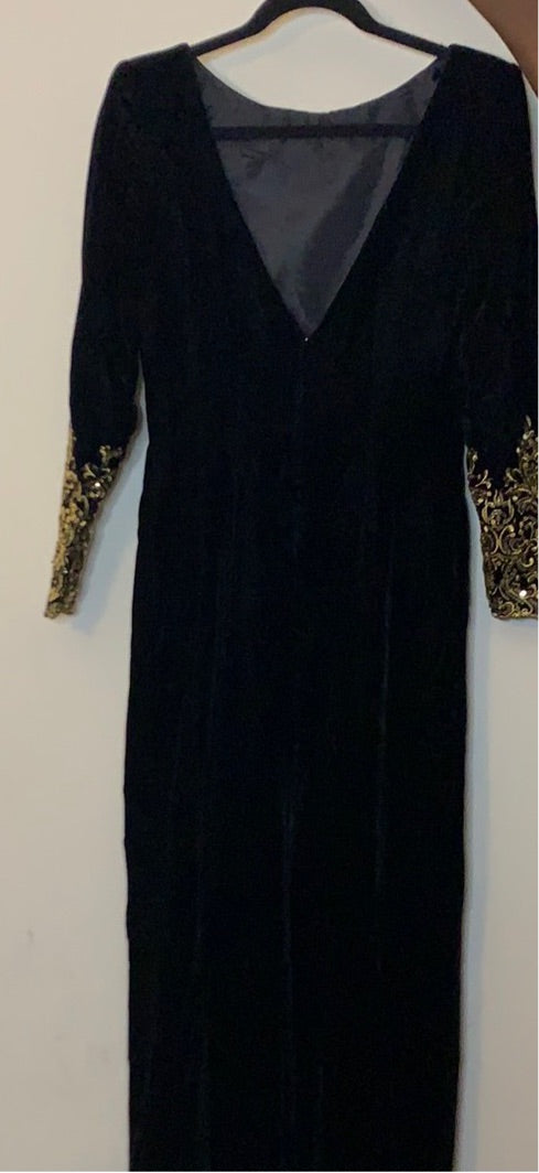 Vintage velvet evening gown